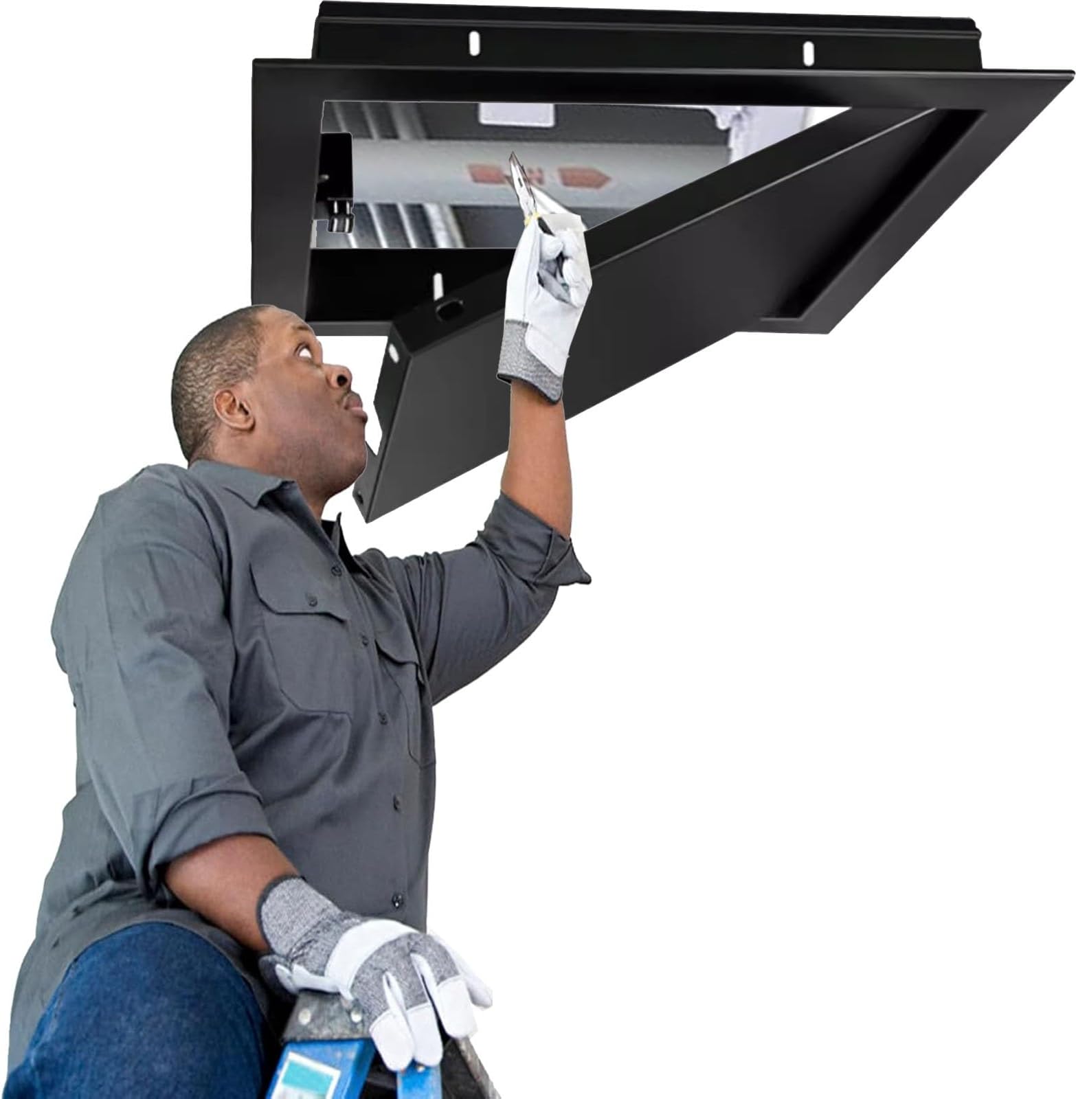 Magnetic Access Panel System - Recessed Ceiling Hatch Inspection Door for Bathroom, Kitchen, Attic, and Garage