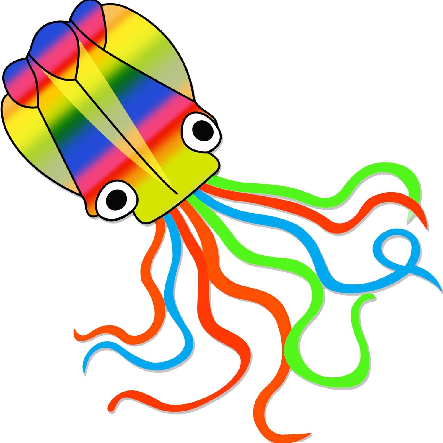 Laptony Pulpo Cometa para Niños & Adultos Cometa Preciosa para Juegos y Actividades al Aire Libre Fácil de Volar y Montar Cometa para Deportes al Aire Libre de Verano en Parque de la Playa