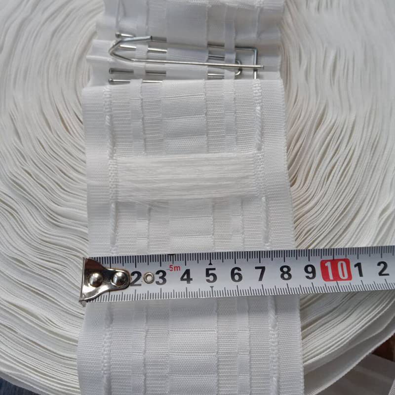 6MB Taśma Marszcząca do Firan i Zasłon, 4 w 1 FLEX, Wys. 8.5 cm