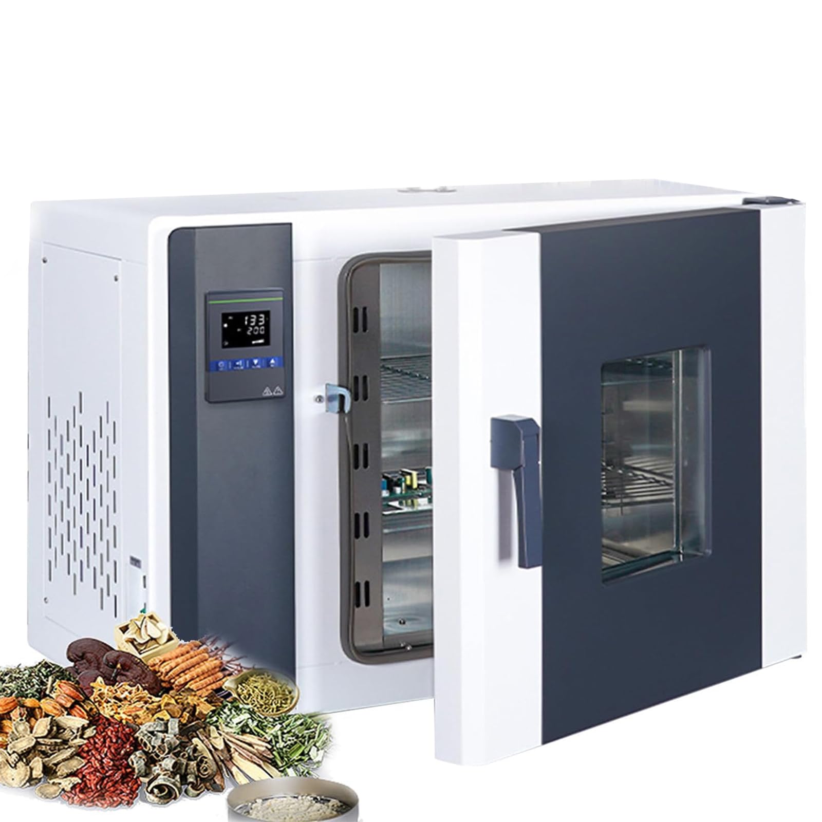 Piekarnik do suszenia w stałej temperaturze 15,6 l z widocznym oknem, nośność 15 kg, zakres czasu: 1-9999 minut, idealny do użytku w laboratorium elektronicznym