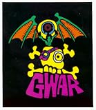 Gwar - One Eyed Green Monster Thing with Logo on Black - Sticker / Decal