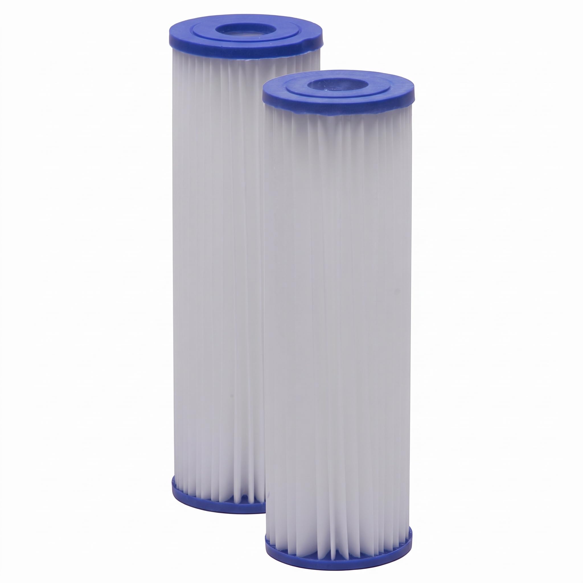 EcoPure EPW2P Pleated Universal Whole Home Water Filter – Fits Standard Capacity Systems – NSF Certified-– 30 Micron-– Reduces Sediment,Sand,Dirt &amp; Rust-– 3-Month Life per Filter,(Pack of 4)