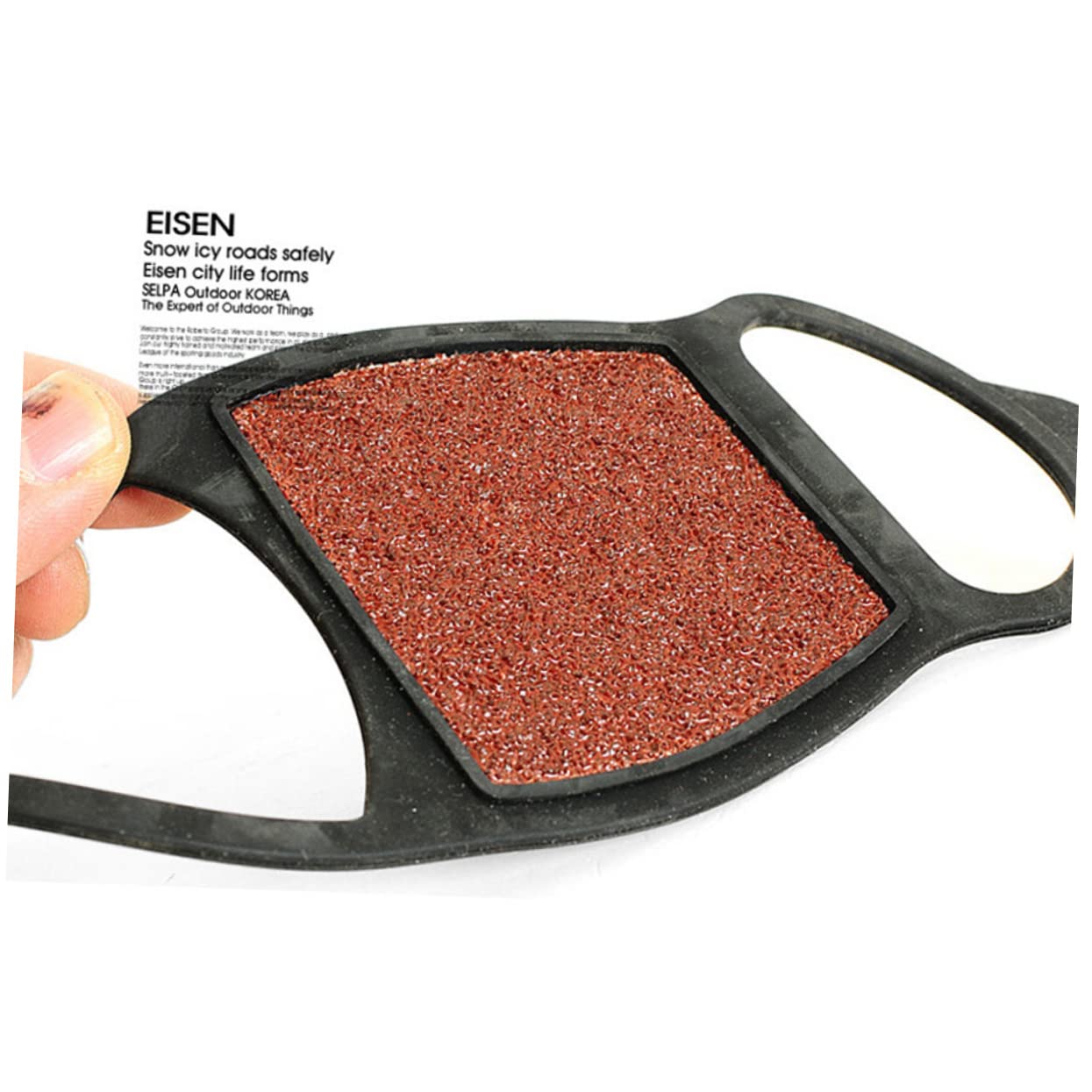 COLLBATH 3pairs Outdoor Double-Sided Coarse Sand Crampons - Shoes Cover for Ice and Snow Lightweight Footwear Grips for Hunting Walking Jogging Hiking and More