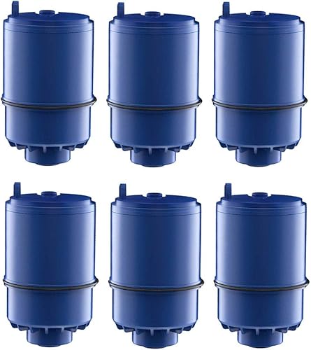 EcoAqua Filtro de repuesto compatible con filtro de agua Pur Faucet, paquete de 6