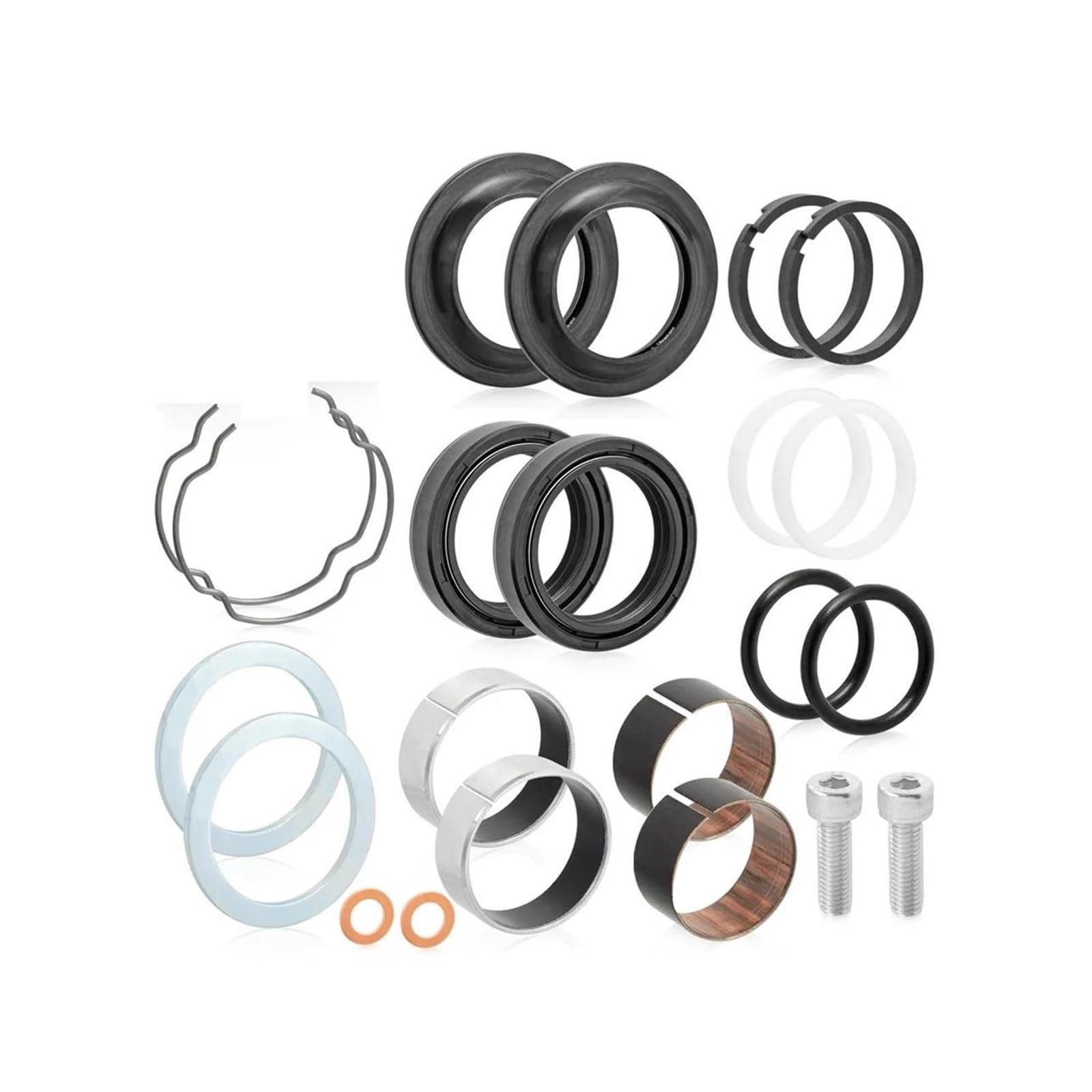 Para Sportster 883 1200 XL883 XL1200 1990-2013 FXD Para Dyna 1991-2005 Reconstrucción Sellos Aceite Y Polvo Buje Horquilla Delantera 39mm Junta Antipolvo