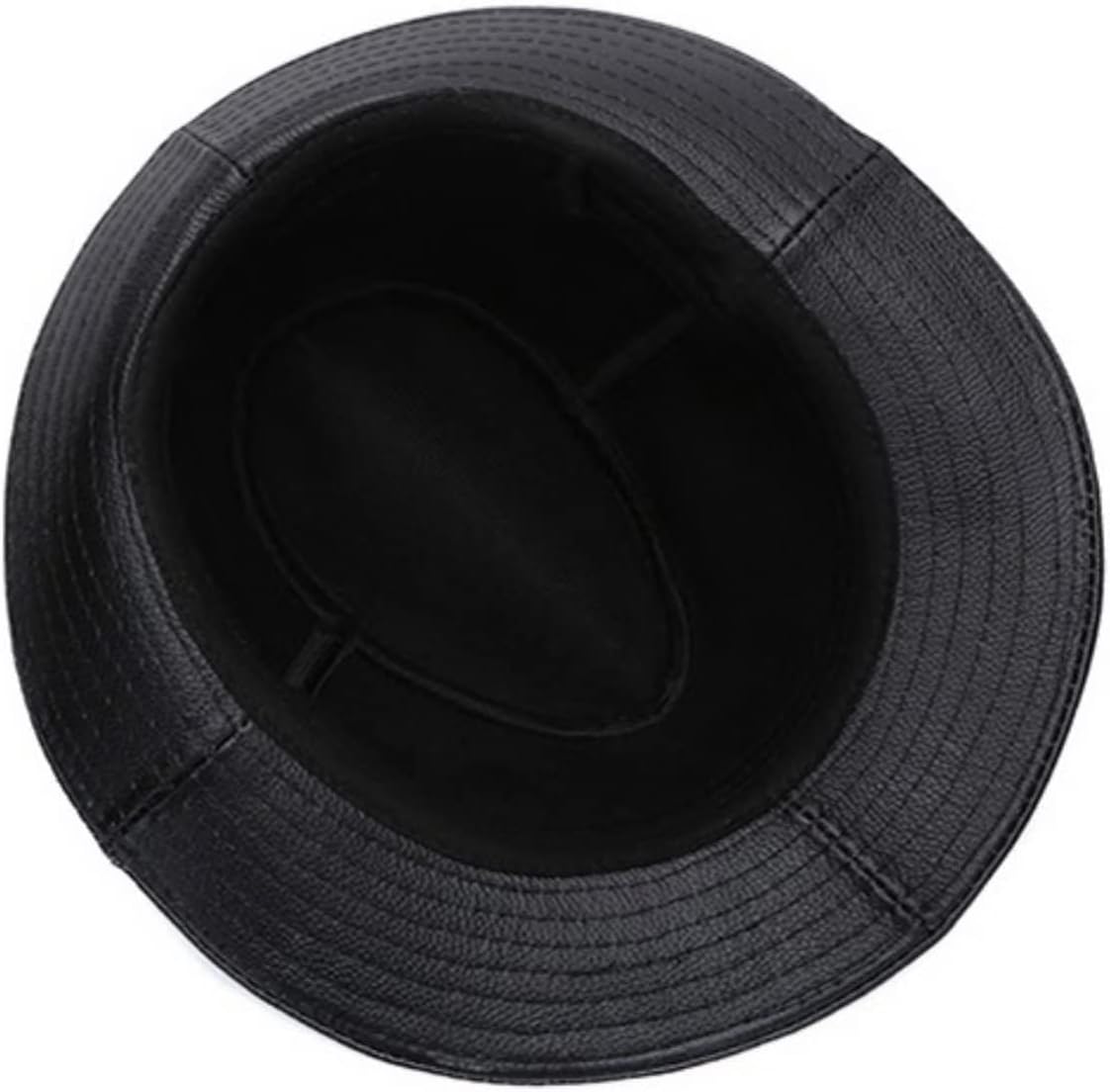 Genuine Leather Hats Mens Men's Fashion Fedora Hat Trend Leisure Party Cowhide Fedoras Winter