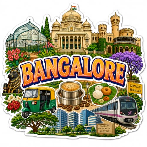 Image of Zesta Wooden Fridge Magnets Set | Refrigerator Decor Magnets for Kitchen | India Souvenir Fridge Magnet Collection | Wooden Magnet for Fridge Door Decoration (Bangalore)