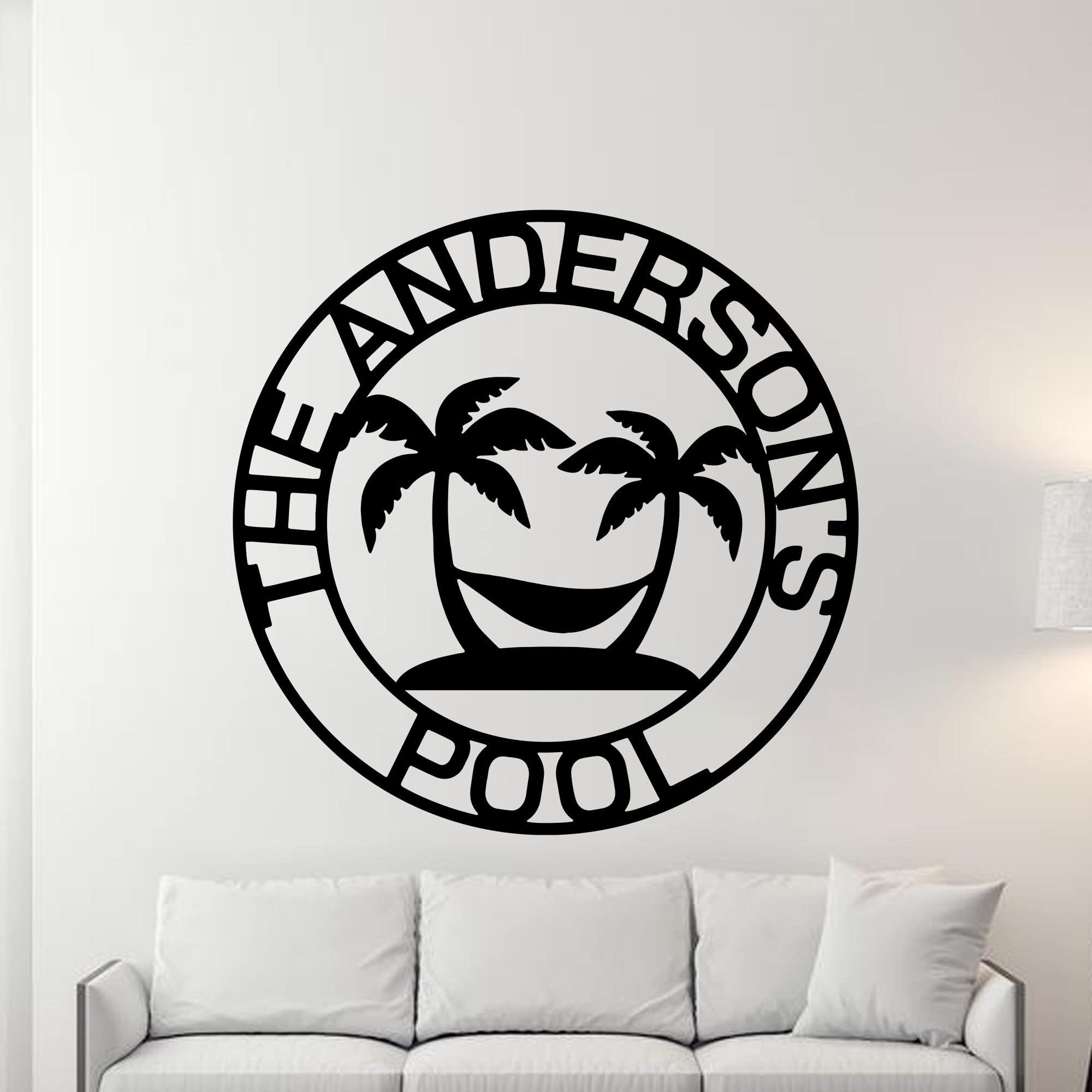 Custom Pool Metal Sign, Pool Sign, Welcome Pool Sign, Metal Pool Sign, pool decor, Family Pool Sign, Metal Sign, Swimming Pool Sign, Beach House