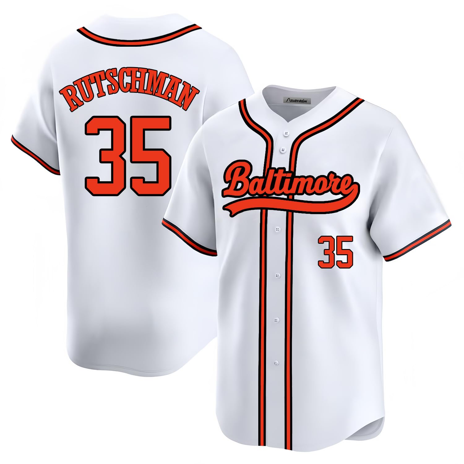 Custom Mens/Women/Youth Baltimore Baseball Stitched T-Shirt for Sports Fan