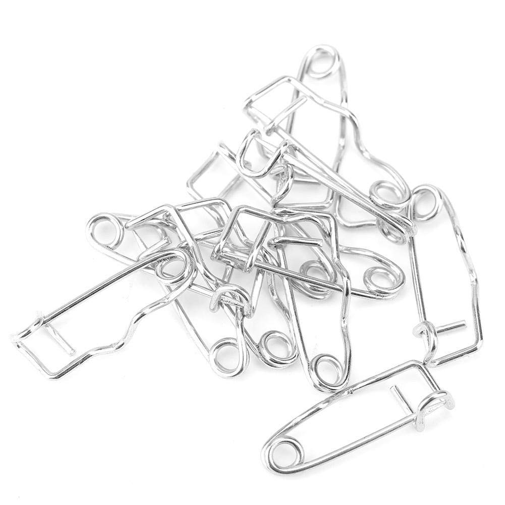 NUOBESTY Lot De 50 épingles à Nourrice En Métal Argenté