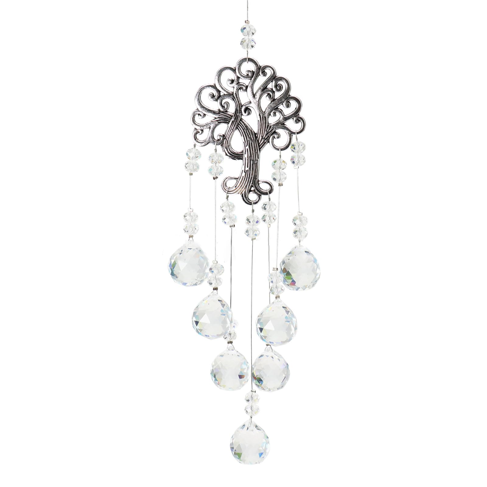 Sparkling Rainbow Sun Catcher Crystal Hanging Ornament Delightful Decor Pendant Fit for Car Window House Christmas Party Rainbow Heart Window Decoration Crystal Wind Garden Partys Decor
