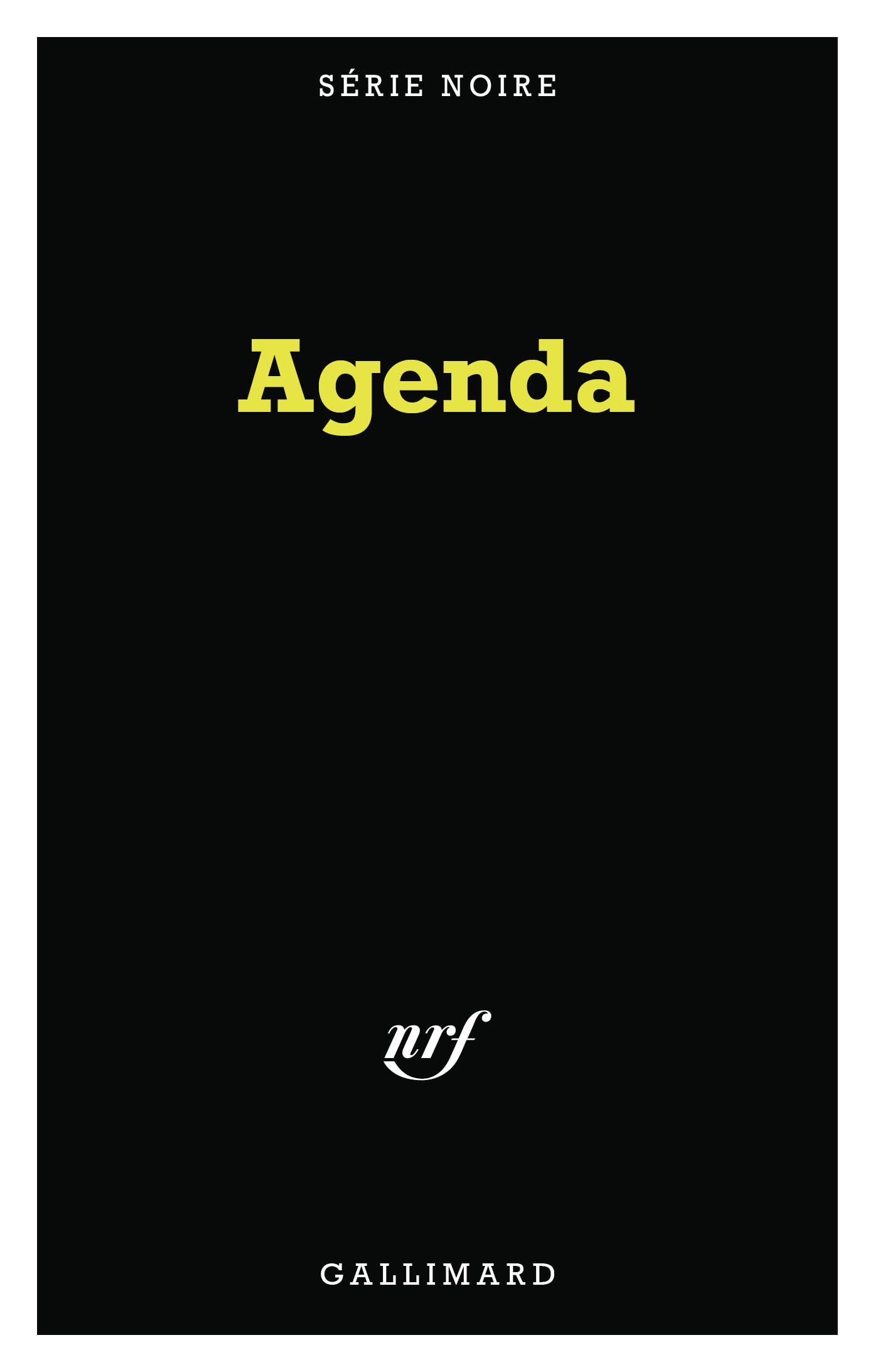 Agenda Série Noire sept. 2025 à déc. 2026 (papeterie): Agenda 16 mois