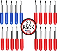 Vista 6 de Paquete de 20 cuchillas de repuesto compatibles con Cricut Imagine Explore Air 2 Create Maker 3 Expression 45° de tela de vinilo estándar