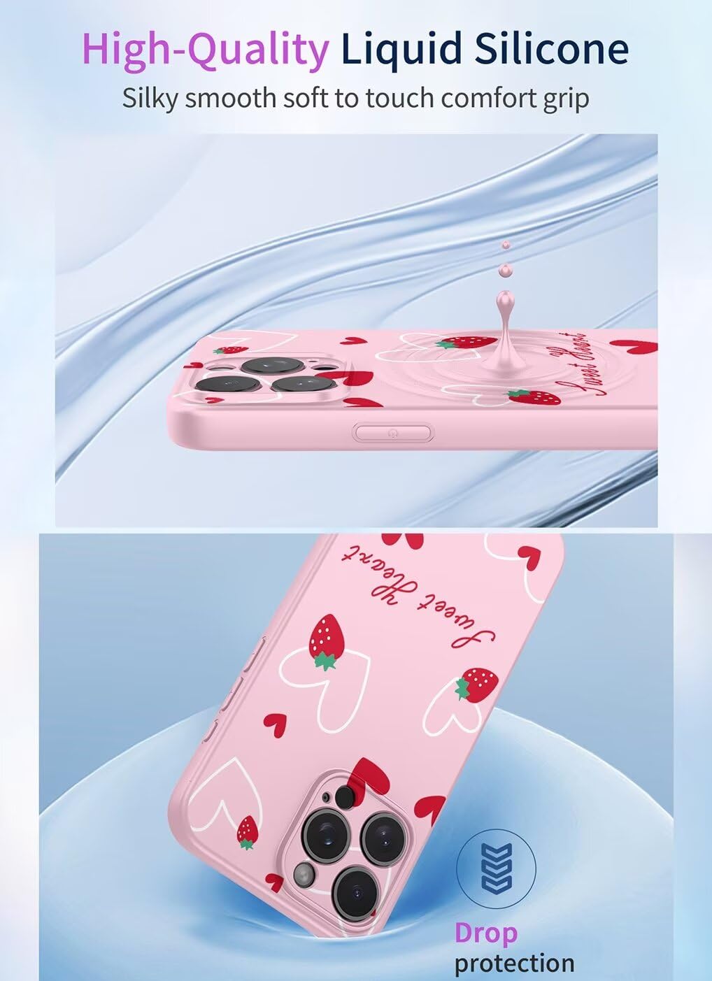 SEAHAI Cover per Xiaomi Redmi Note 11S 5G / Xiaomi Poco M4 PRO 5G, Ultra Sottile Custodia in TPU a Gradiente Colori, Antiurto Bumper Silicone Protettiva Staccabile Cellulare Case, Bianca