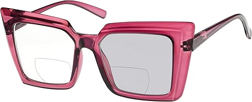 Eyekepper Lentes de lectura bifocales fotocromáticos de transición para mujer de gran tamaño