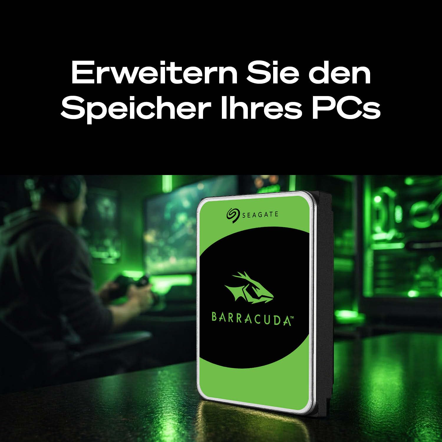 Seagate BarraCuda 2TB Interne Festplatte HDD 3.5 Zoll 7200 U/Min 256 MB Cache SATA 6GB/s ST2000DMZ08