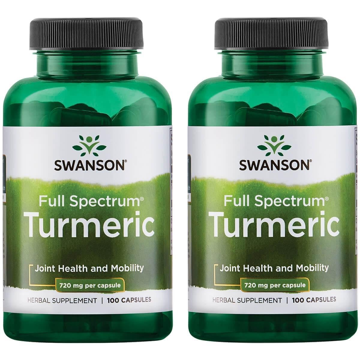 Swanson Turmeric Curcumin Joint & Liver 1440 mg, 100 Capsules, 2 Pk
