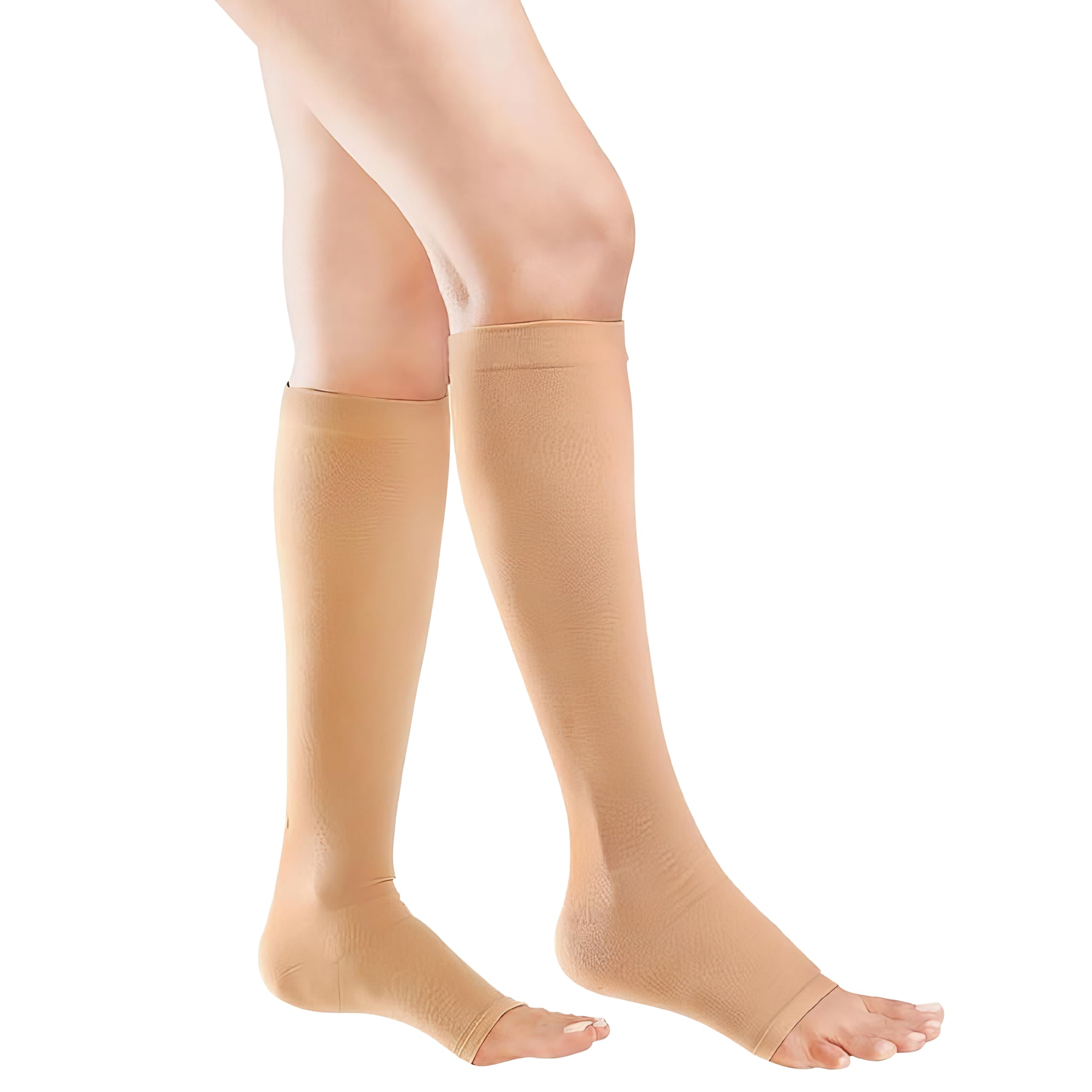 Medical Compression Stockings Below Knee Class 1 (18-21 mmHg) | Graduated Compression Socks for Tired Legs, Swelling & Varicose Veins | Circulation Support for Men & Women-image-41