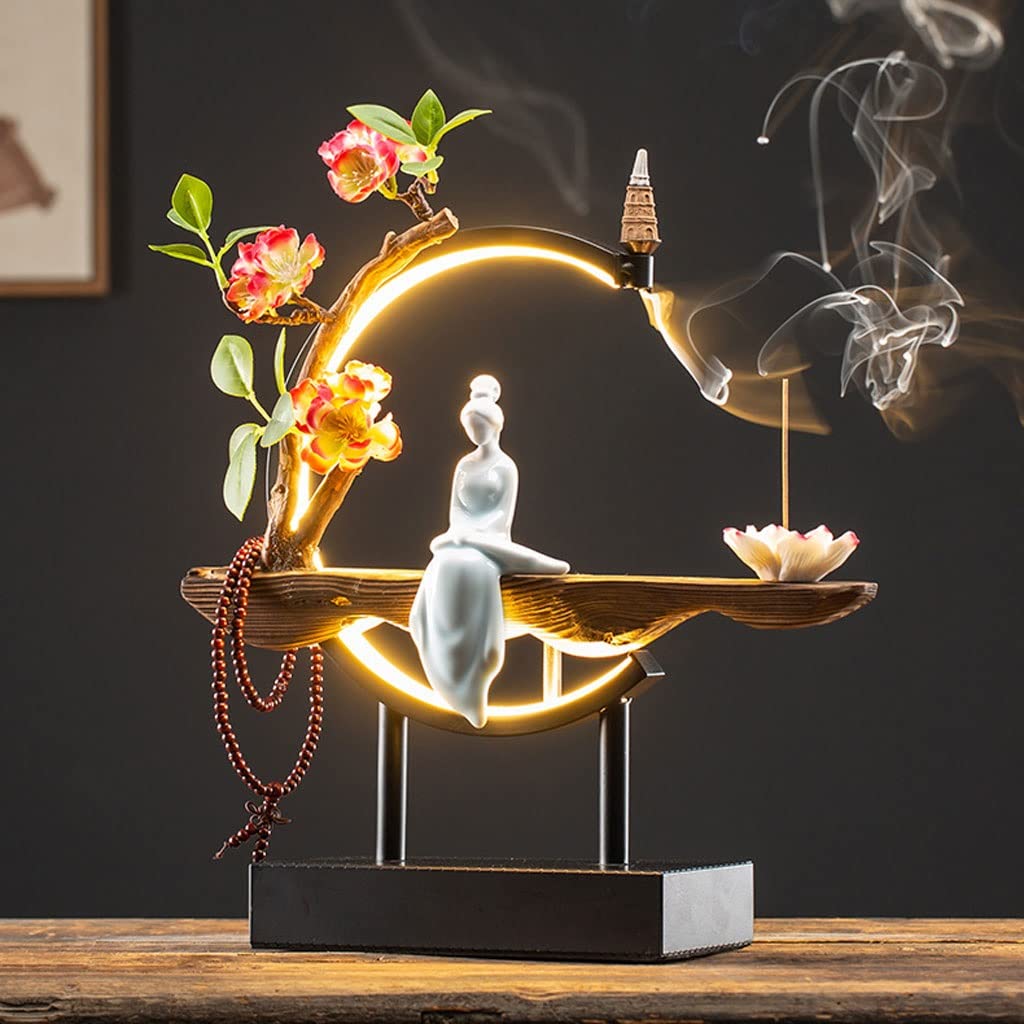 Wierookfontein Rookwaterval Backflow Wierookbrander Aromatherapie Creatieve Persoonlijkheid Zen Fortune Home Woonkamer Woonkamer Kantoor Woondecoratie Waterval Wierookbrander(H Wierookfontein Rookwaterval Backflow Wierookbrander Aromatherapie Creatieve Persoonlijkheid Zen Fortune Home Woonkamer Woonkamer Kantoor Woondecoratie Waterval Wierookbrander(H