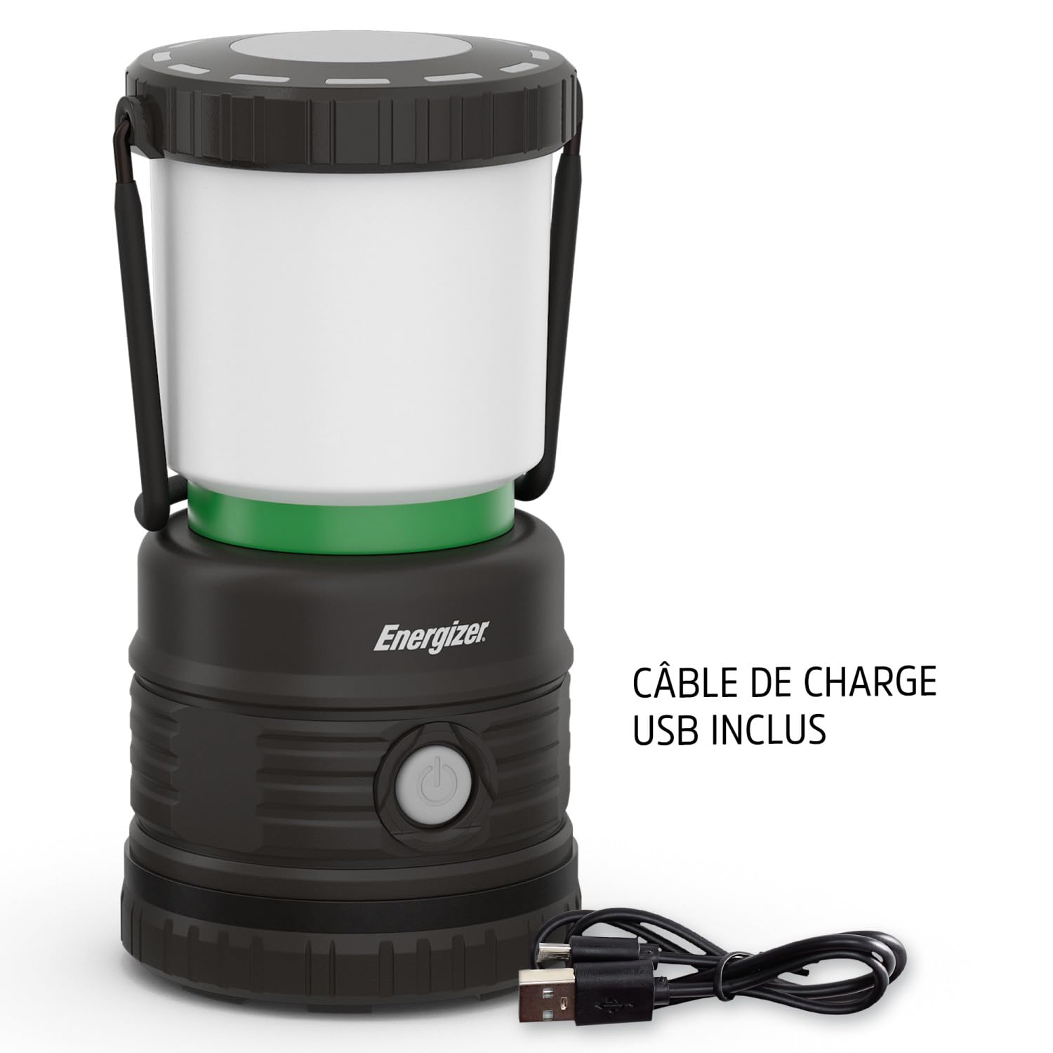Energizer Lampe Camping LED Rechargeable PRO, Très Brillante Lumière Tente, Étanche Lampe Urgence, Charge USB, Portable Camping Randonnée Outdoor Urgence Panne
