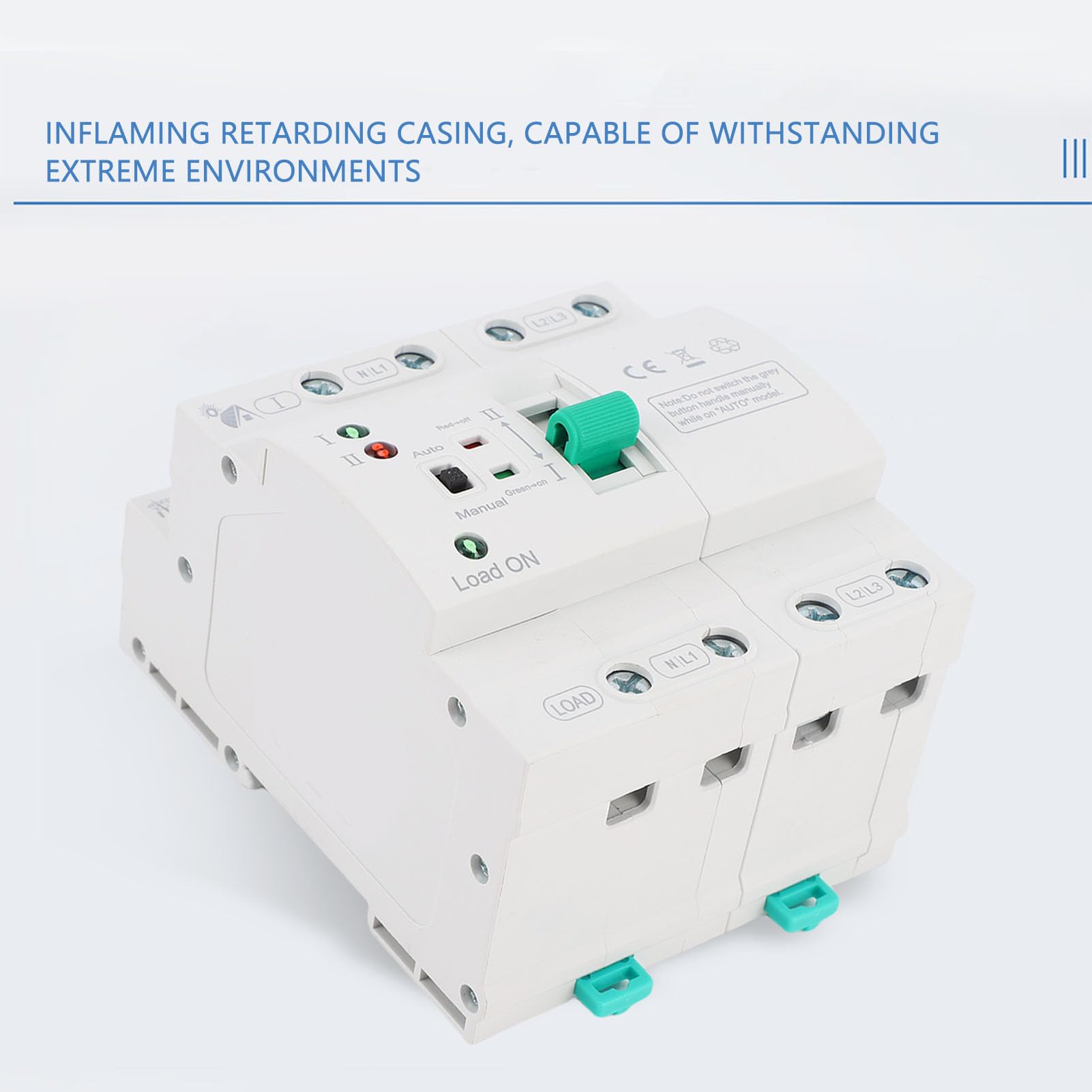 Domary Interruptor de Transferencia Manual Automático 4P 80A Mini ATS Transición de Energía Confiable para Sistemas Emergencia Aplicaciones Almacenamiento en Frío