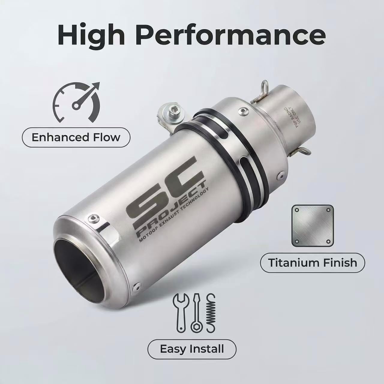 Motorcycle Exhaust Muffler,Exhaust motorcycle cylinder modification exhaust pipe 250SR Z900 R6 R1 R3 modification