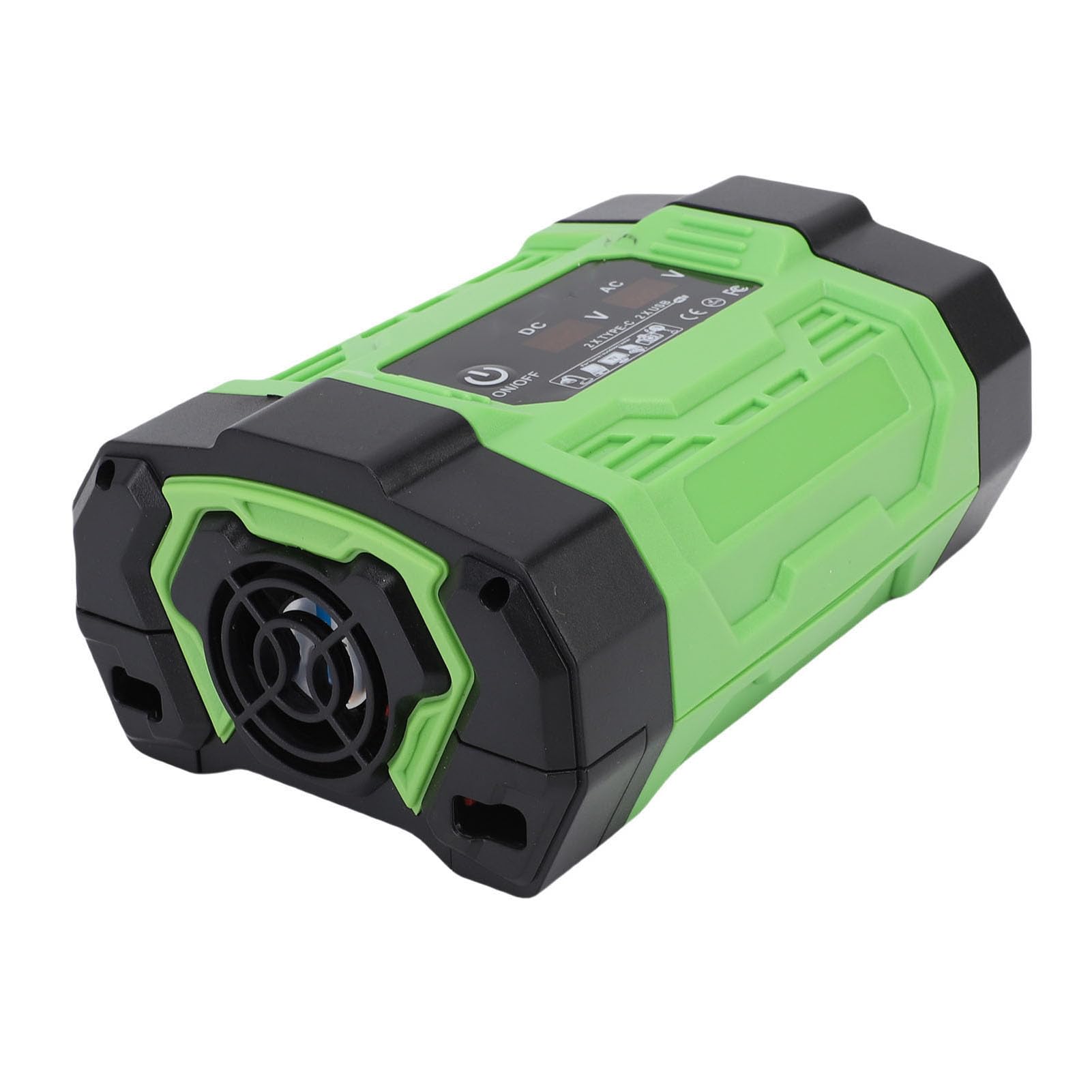 Dilwe Przetwornica Napięcia Samochodowego o Mocy 500 W, Napięcie DC 12 V na 220 V AC, 2 Porty USB 2 Porty Typu C Gniazda Prądu Przemiennego, do ładowania W Podróży na Zewnątrz,