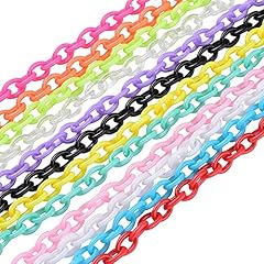 12 Colors Plastic Cable Chains_2.5~3x1~2mm