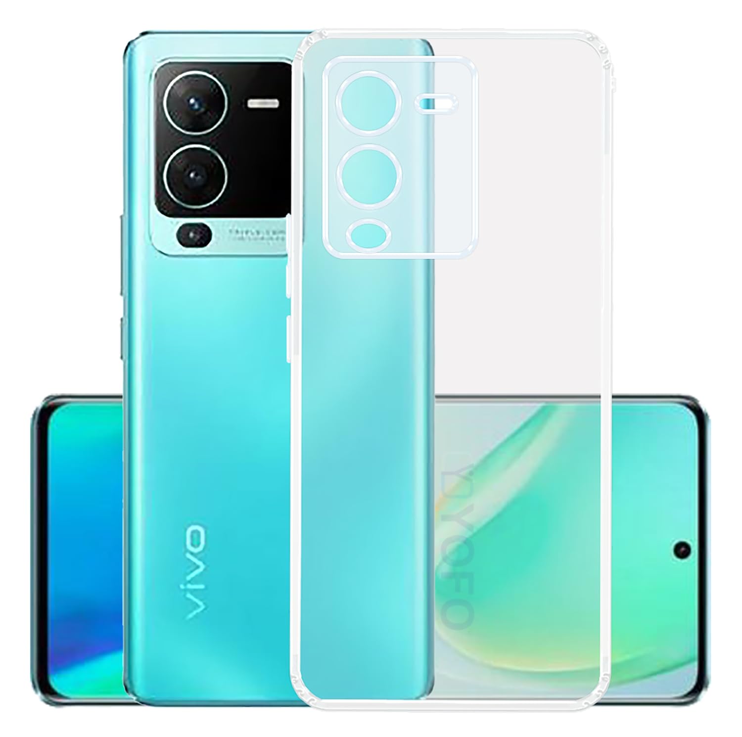 YOFO Back Cover for Vivo V25 Pro (5G) / S15 Pro (5G) (SlimFlexible|Silicone|Transparent|Camera Protection|DustPlug) (B0CL2HTJ1L) Amazon Price History, Amazon Price Tracker