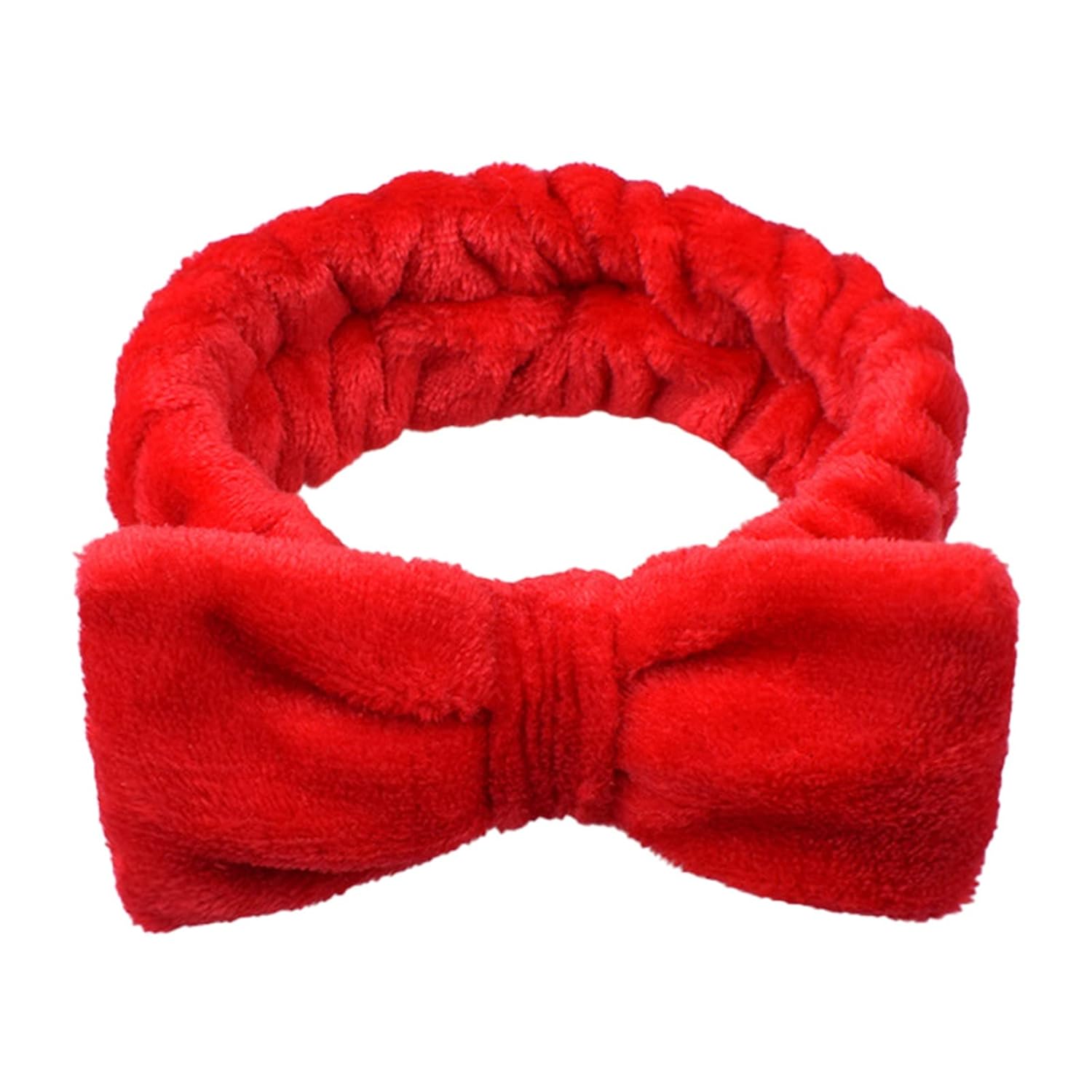 Gerrit Makeup Head Wrap Face Washing Skincare Headband Breathable Hair Accessory Red