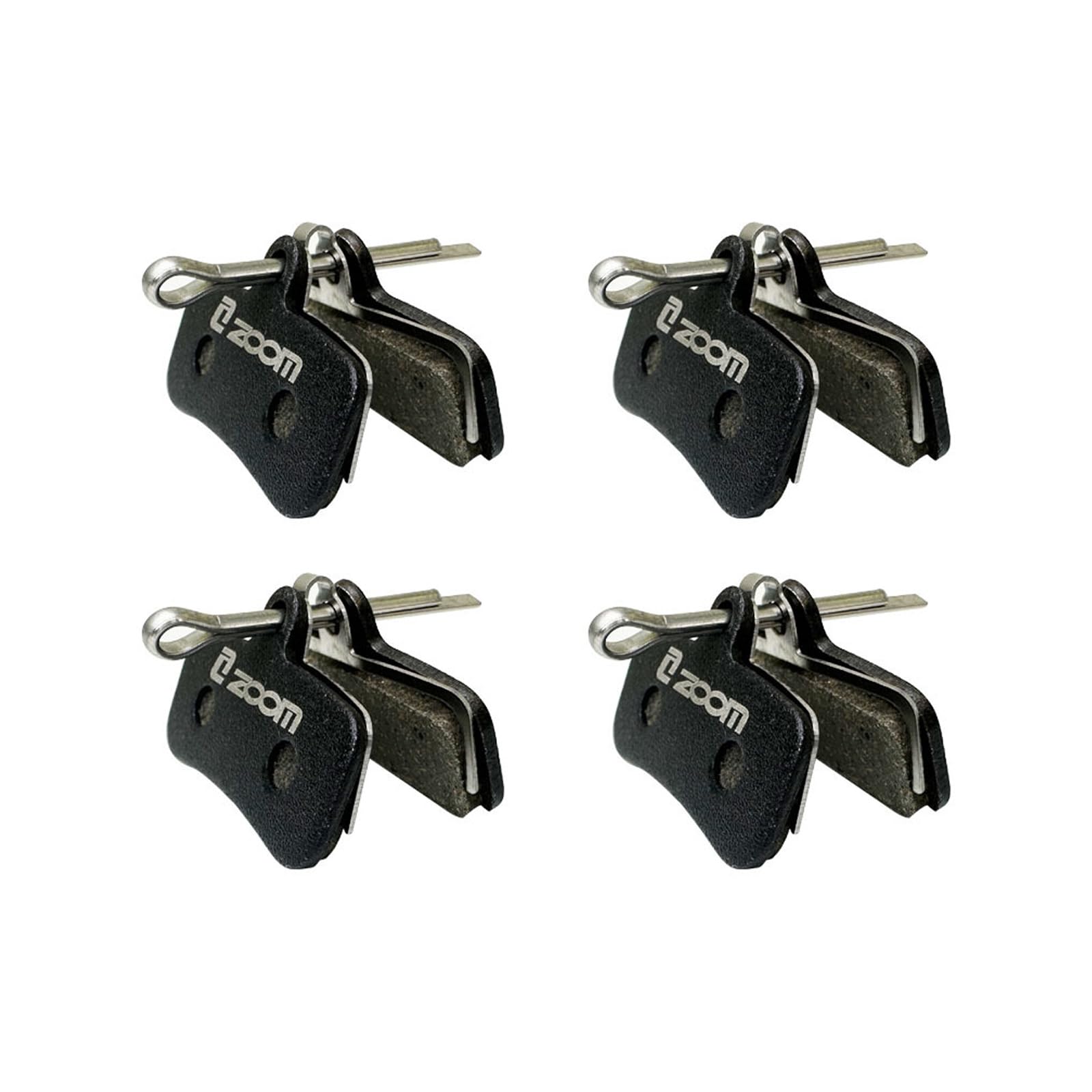 Zoom 4-tłokowe klocki hamulcowe do Zoom HB876E i kompatybilne z Shimano BR-M8120, BR-M7120, BR-M6120, BR-M8020, BR-M820, BR-M810, BR-M640, BR-MT520, BR-MT420 – półmetalowe okładziny zamienne do roweru