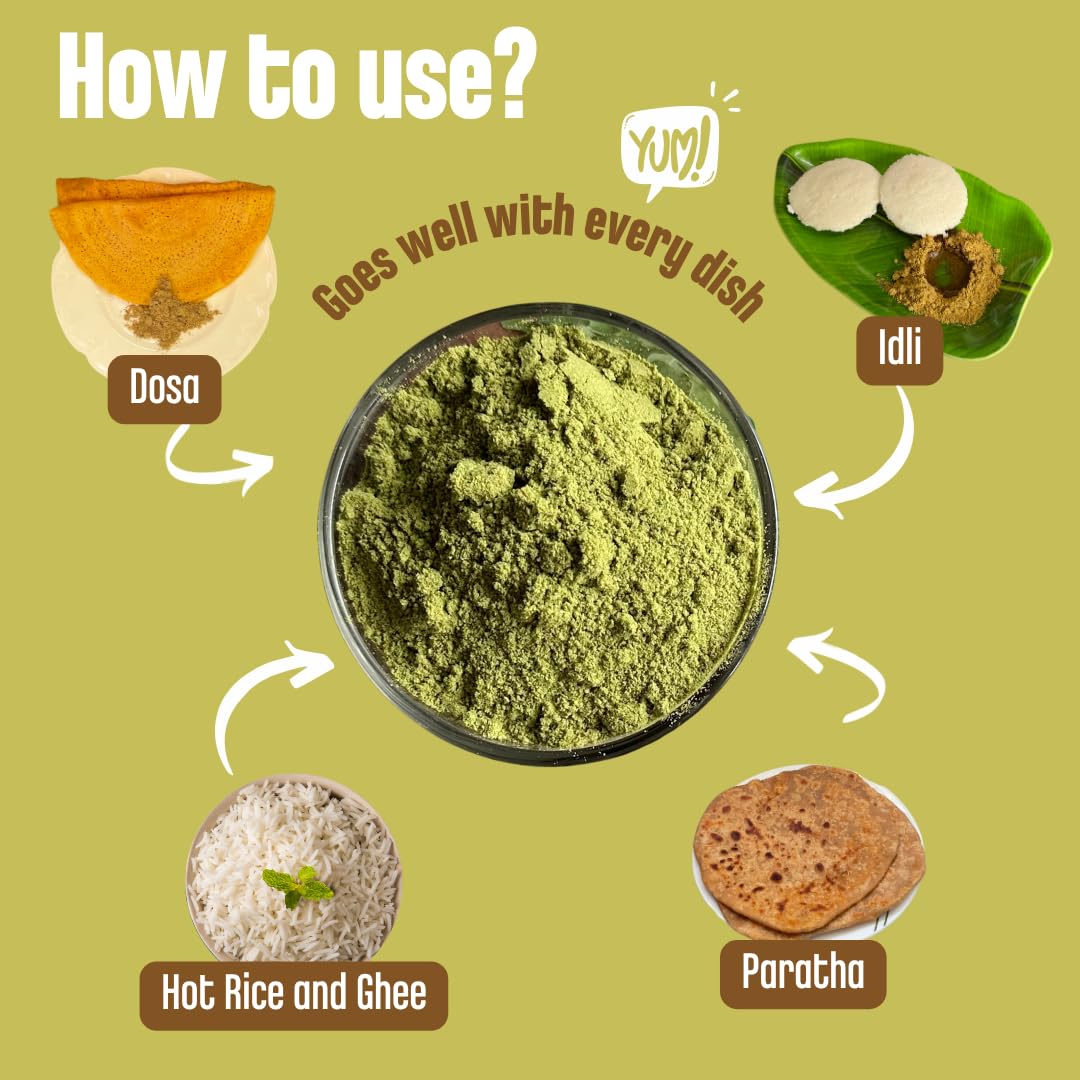 Early Foods - Trial Pack Combo of 5 Chutney Powders (Curry Leaves Almonds, Pumpkin Seeds, White Sesame, Black Sesame & Moringa) 50g x 5 | Instant Chutney Podi | Idli Dosa Chutney Podi - Image 7 thumbnail