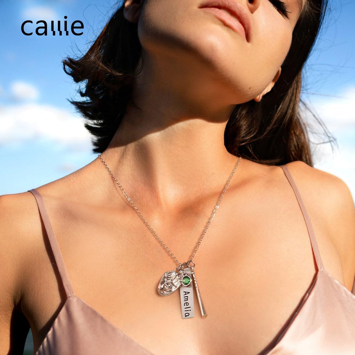 callie Personalized Necklace for Women, Custom Name Pendant Jewelry Gifts for Her - Image 3