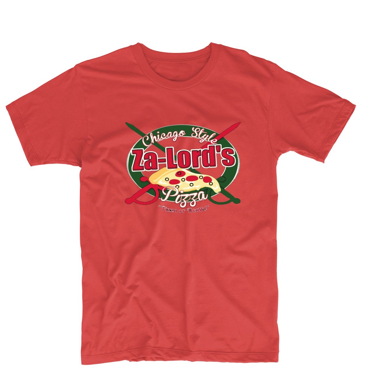 UEEEU Tees Pizza Or Death The Dresden Files ZA-Lord Chicago Style Printing Custom Tee