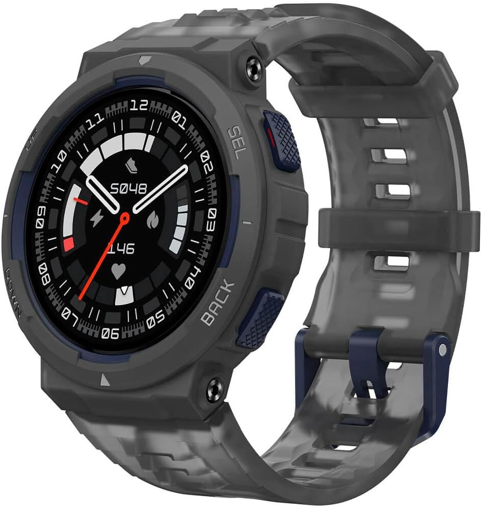 Active Edge Smart Watch with Stylish Rugged Sport & Fitness Design, GPS, AI Health Coach for Gym, Outdoor, Workouts & Exercise, 16 Days Battery, 10 ATM Water resistant, Midnight Pulse