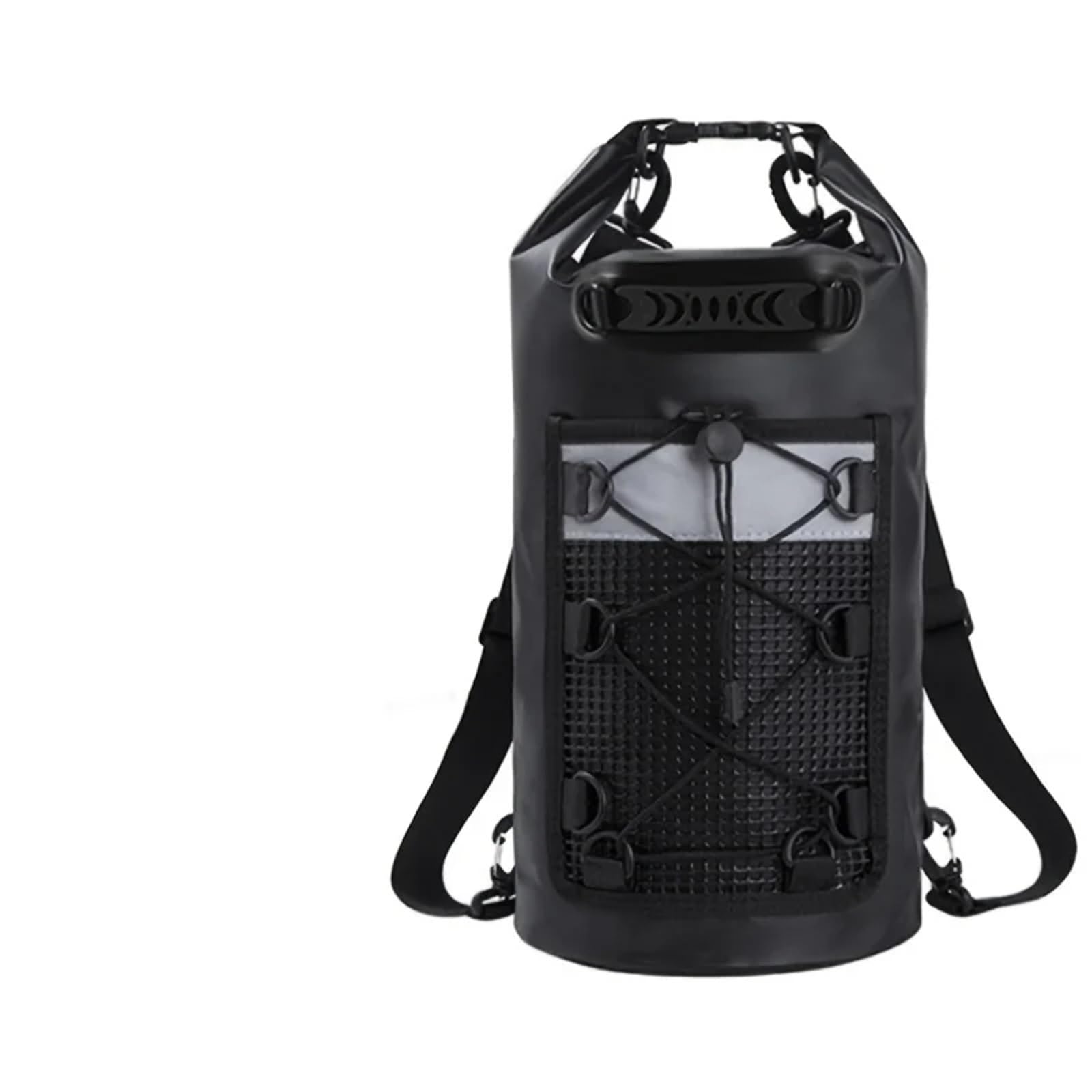 Dry Bag Schwimmen PVC Pack Dry Bag Rucksack for Frauen Männer 10L 20L wasserdichte Schulter Kajak Trekking Driften Rafting Surfen Bootfahren Tasche(30L Black)