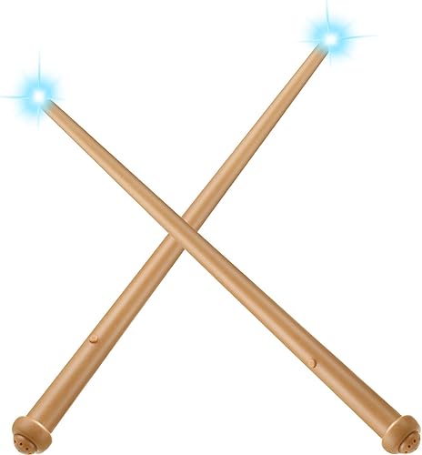 Miniatura 8 de Gejoy Varitas de mago de 2 piezas con luz mágica y sonido para cosplay azul