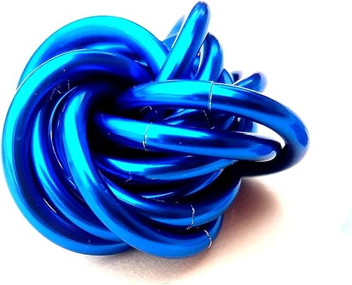 Miniatura 145 de Möbii Fidget Ball (Solid Color): Quiet Mobius ADHD Anxiety Stim Stress Relief Toy Tool for Home Travel Office or Desk (XL(Daydream), Full, Dark Iris)