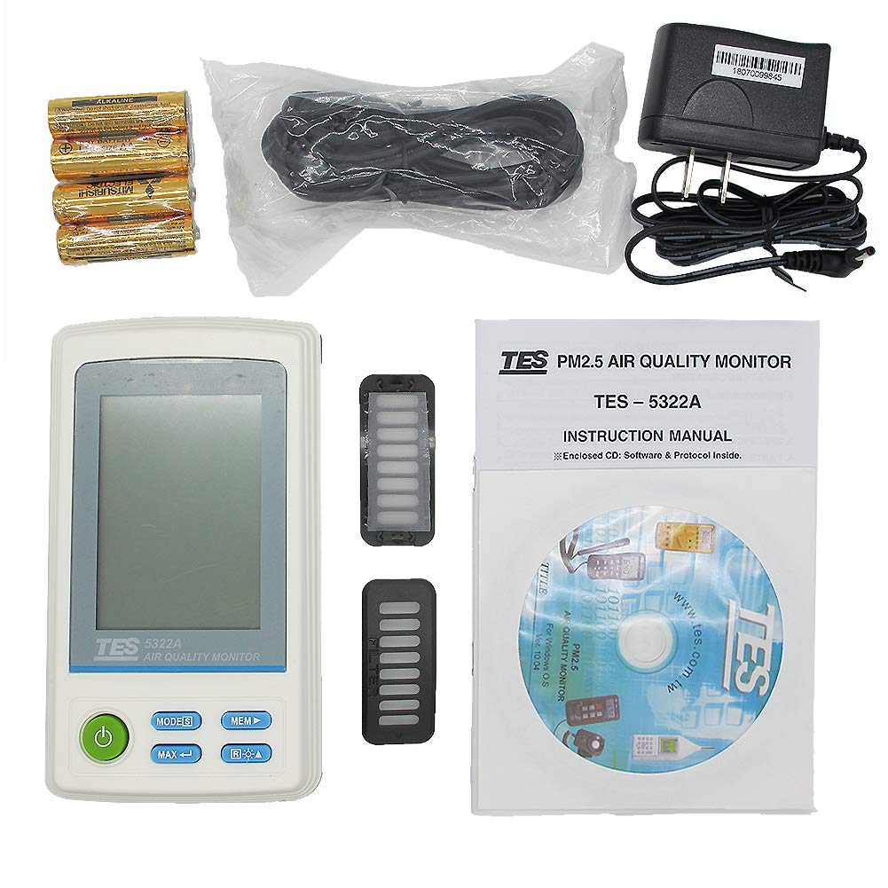 Amazon | TES 5322A PM2.5 空気品質モニター (VOCs - 揮発性有機化合物