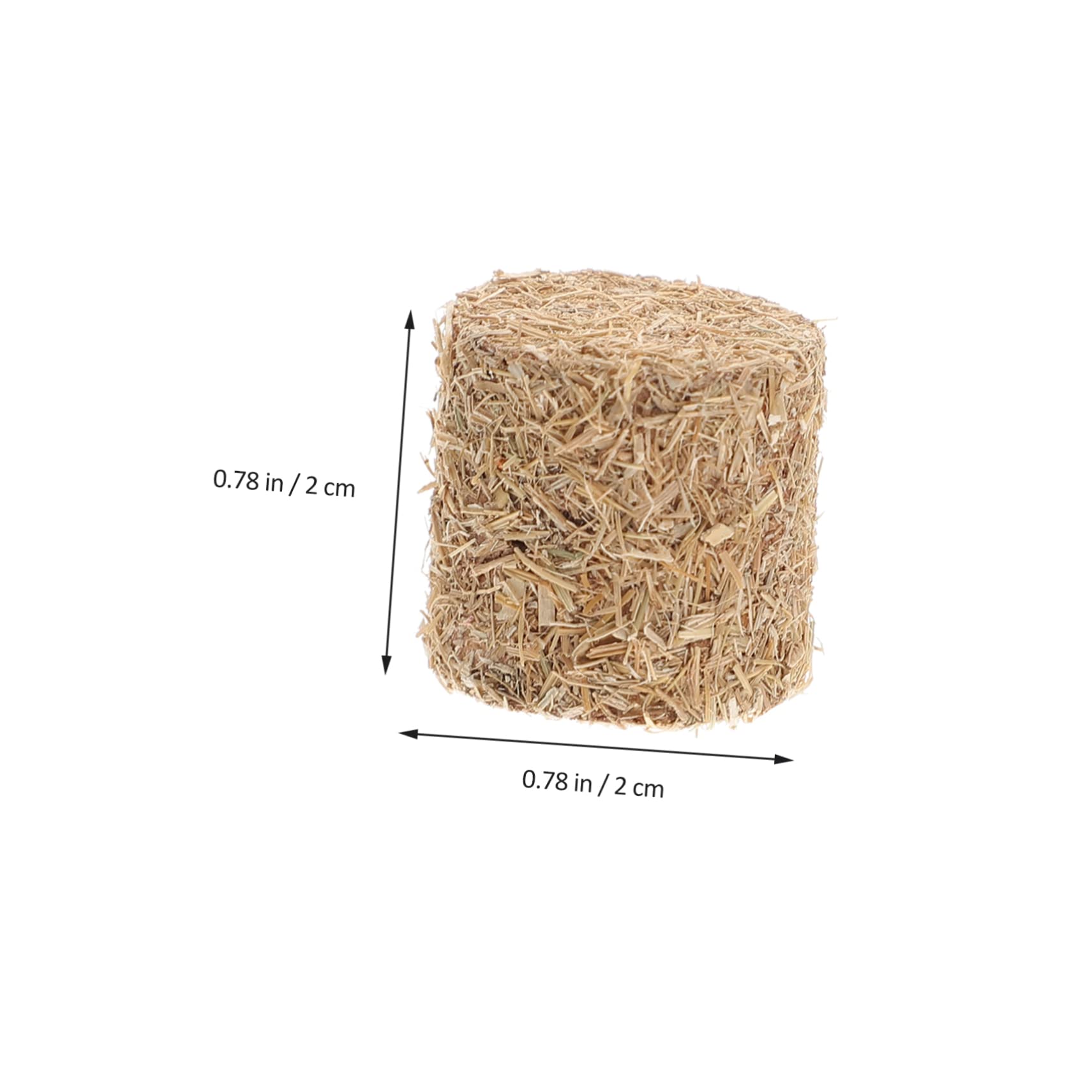 Toyvian 12 Stück Mini Heuhaufen Deko - Holz Heuballen Für Garten & Diorama Dekoration