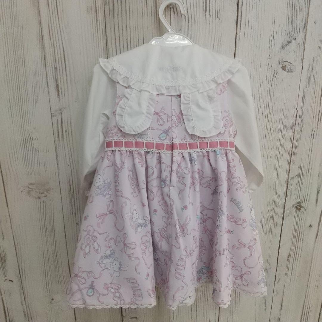 mezzopiano 35周年　うさぎバレエ柄ワンピース mezzopiano 35周年 うさぎバレエ柄ワンピース