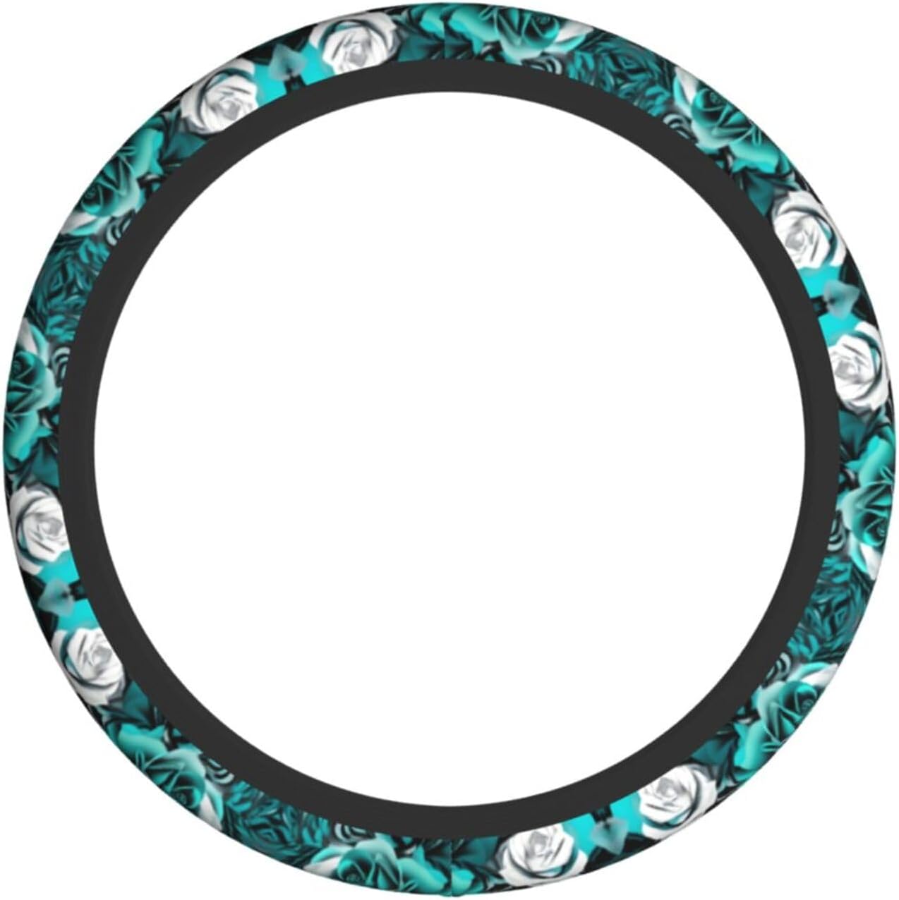 White Teal Gray Rose Flowers Prints Thoughtful Car Layer – A Great Gift for Drivers Who Deserve More