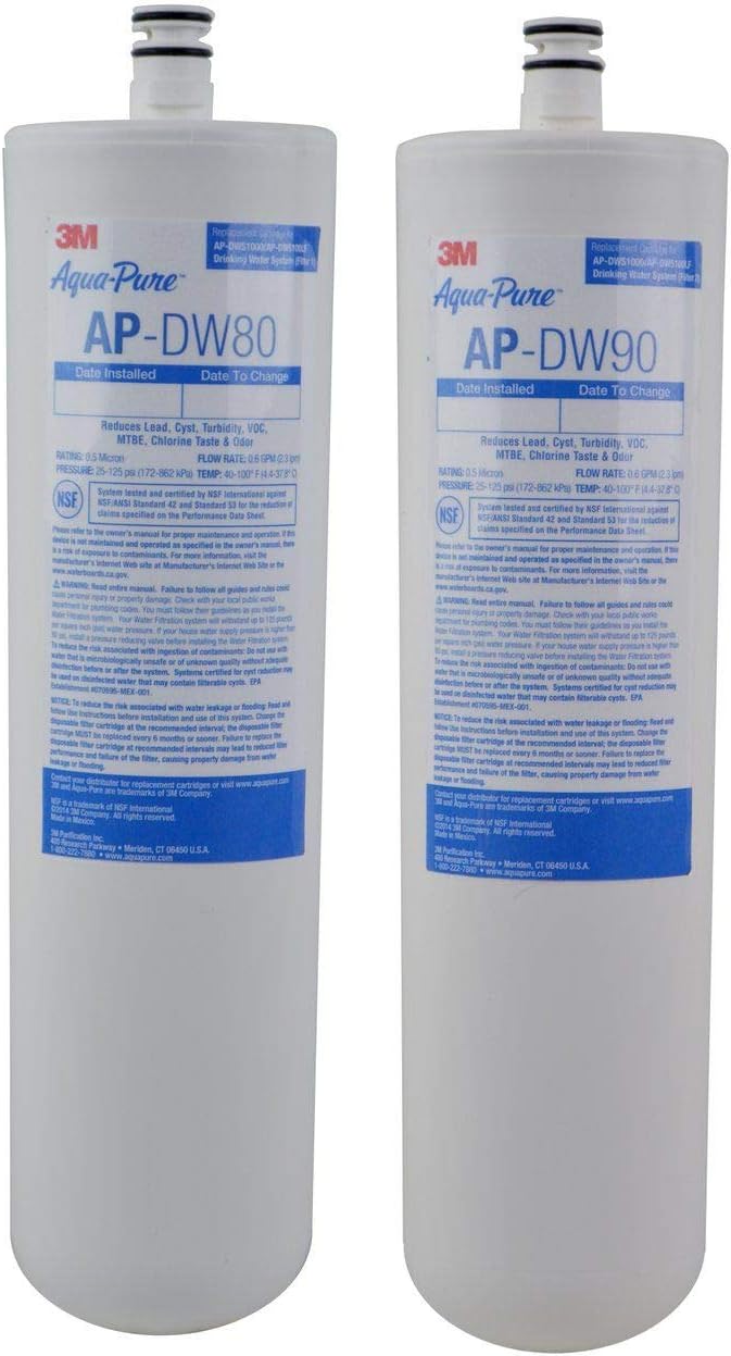 3M Aqua-Pure Under Sink Replacement Water Filter - Model AP-DW80/90 by 3M AquaPure