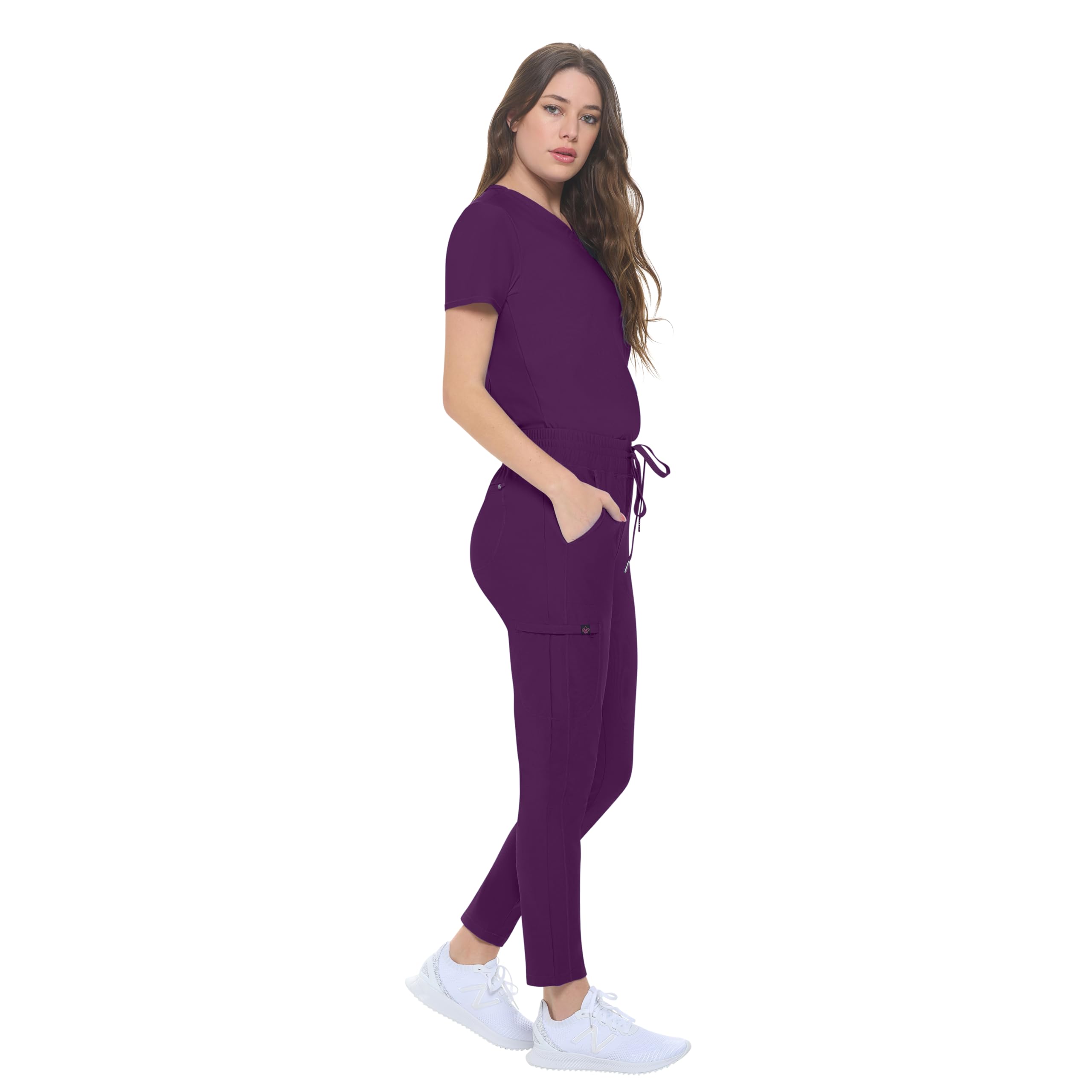 Natural Uniforms Conjunto de uniforme médico ultra elástico para mujer