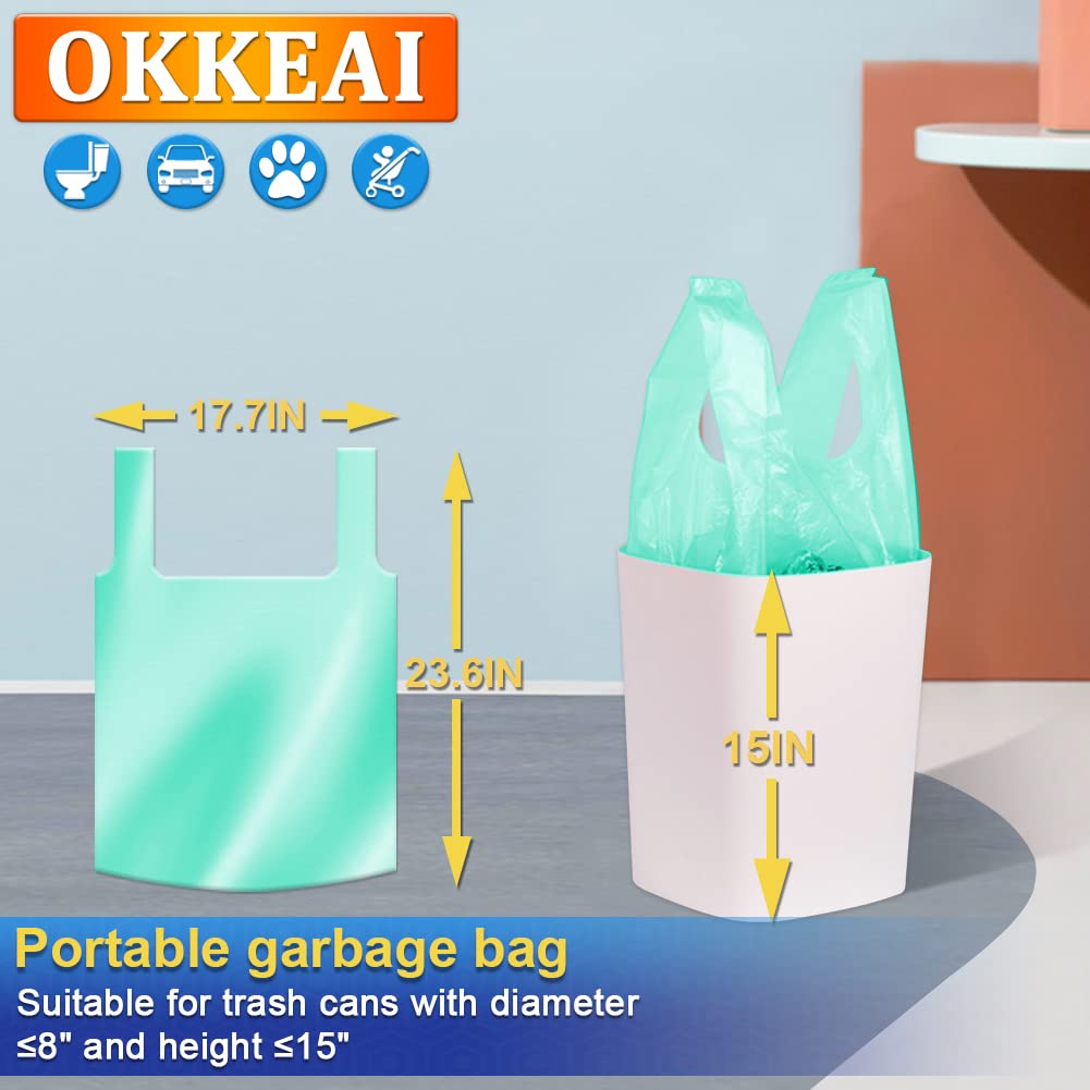 ULDIGI 3 Rouleaux Sac Poubelle Épais Mini Sacs Poubelle Petite Poubelle