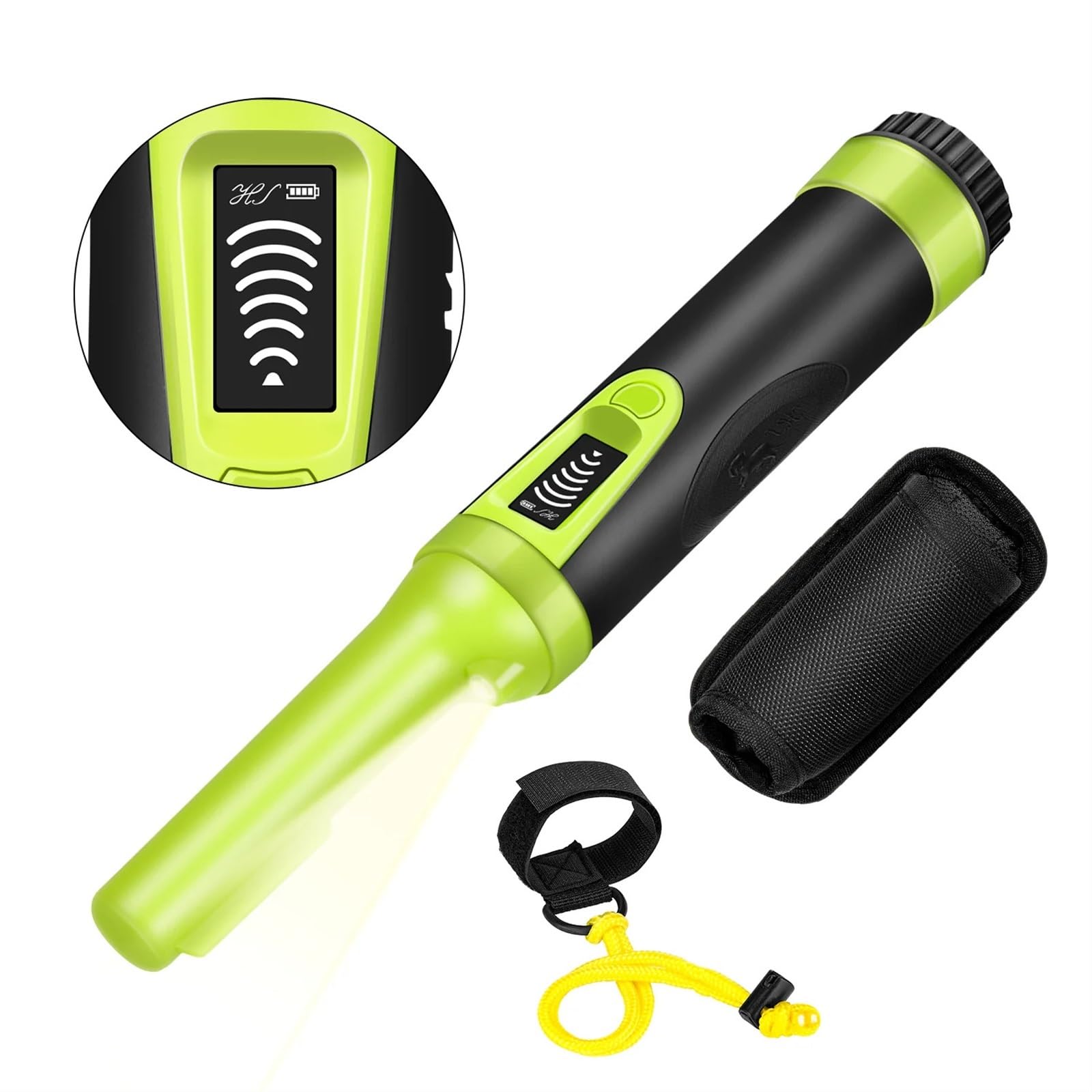 Détecteur de métaux localisateur entièrement étanche à écran LCD - (Trois Modes) Sonde Recherche trésor 360 ° pour la détection de l'or