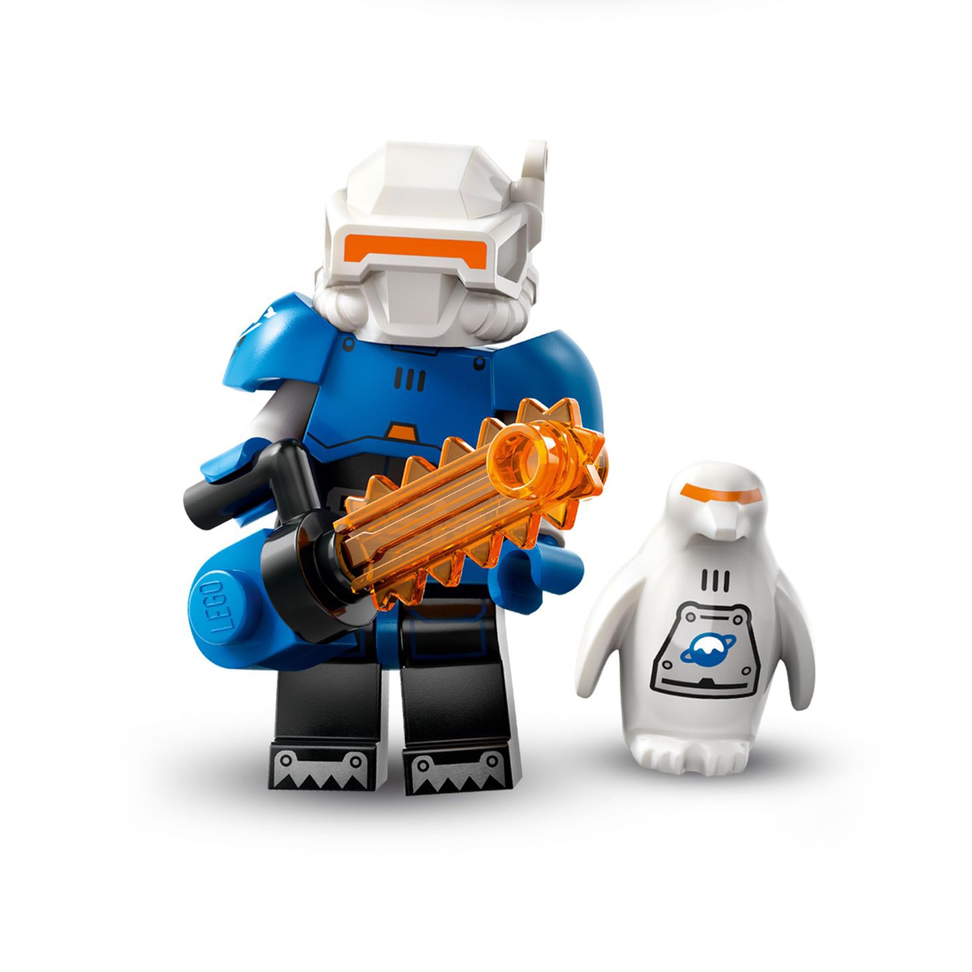 BRICK Flip Ice Planet Explorer, Lego Minifigures Series 26 Space, Single Collectible Figure, Complete Set with Stand and Accessories, (col26-8)