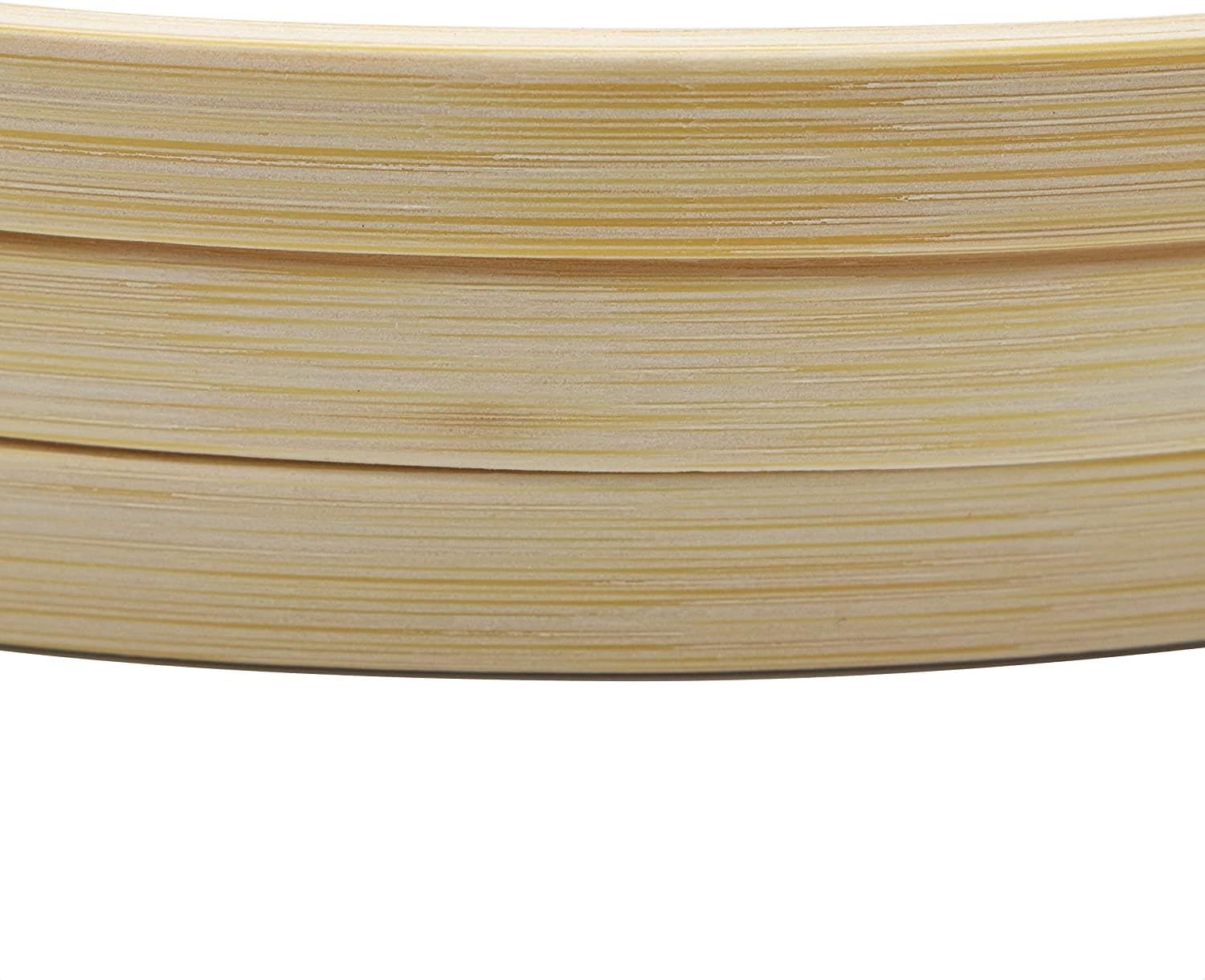 Set di 3 anelli in legno di bambù, 50 cm