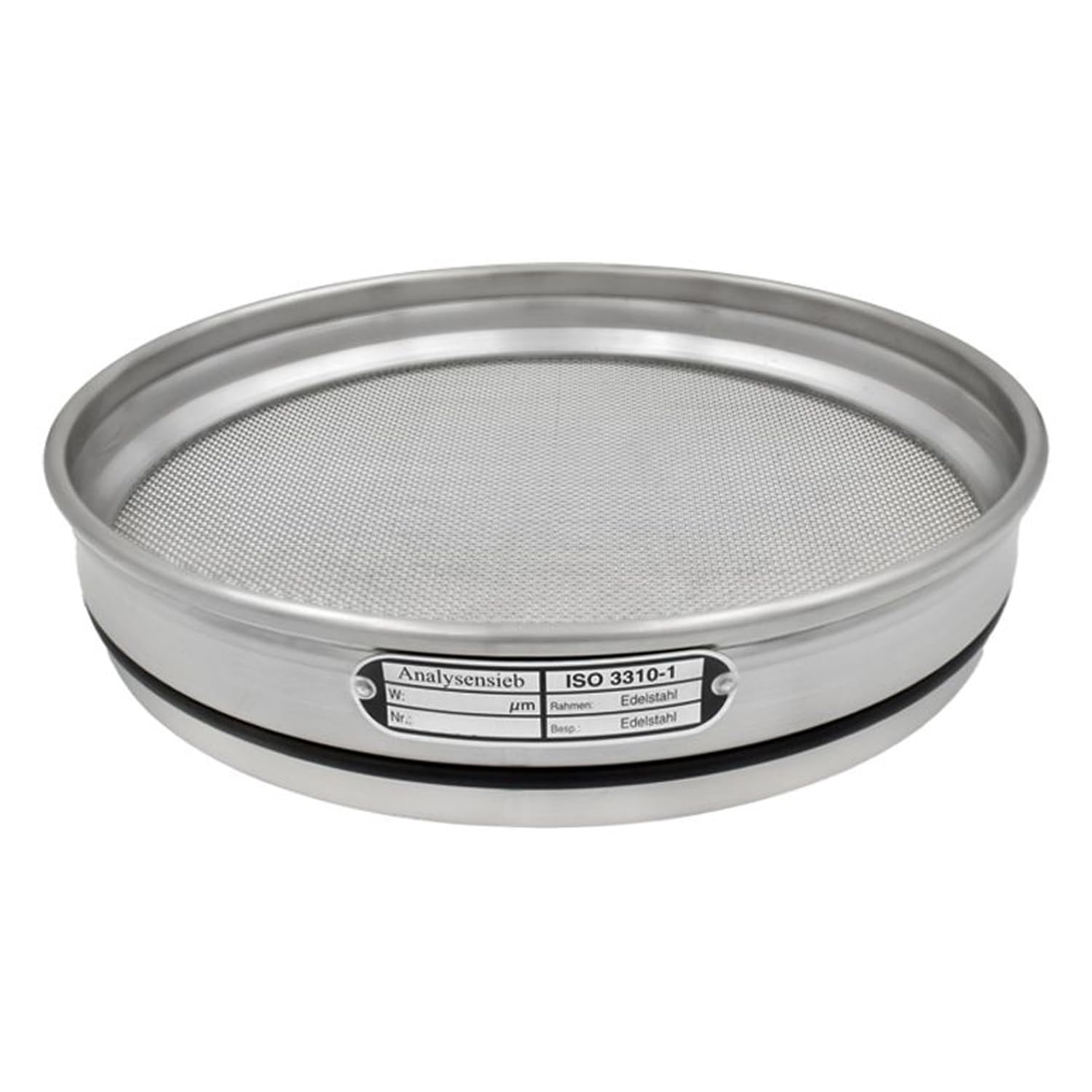 Linker® Analysensieb Edelstahl Ø 200 mm Maschenweite * 500 µm Innenhöhe 25 mm mit