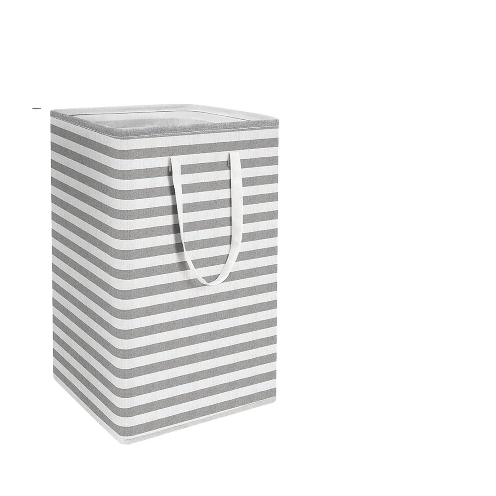 PPQIRU 2Pcs Large Collapsible Laundry Baskets With Handle Household Clothes Storage Basket Dirty For Storage(Grey)